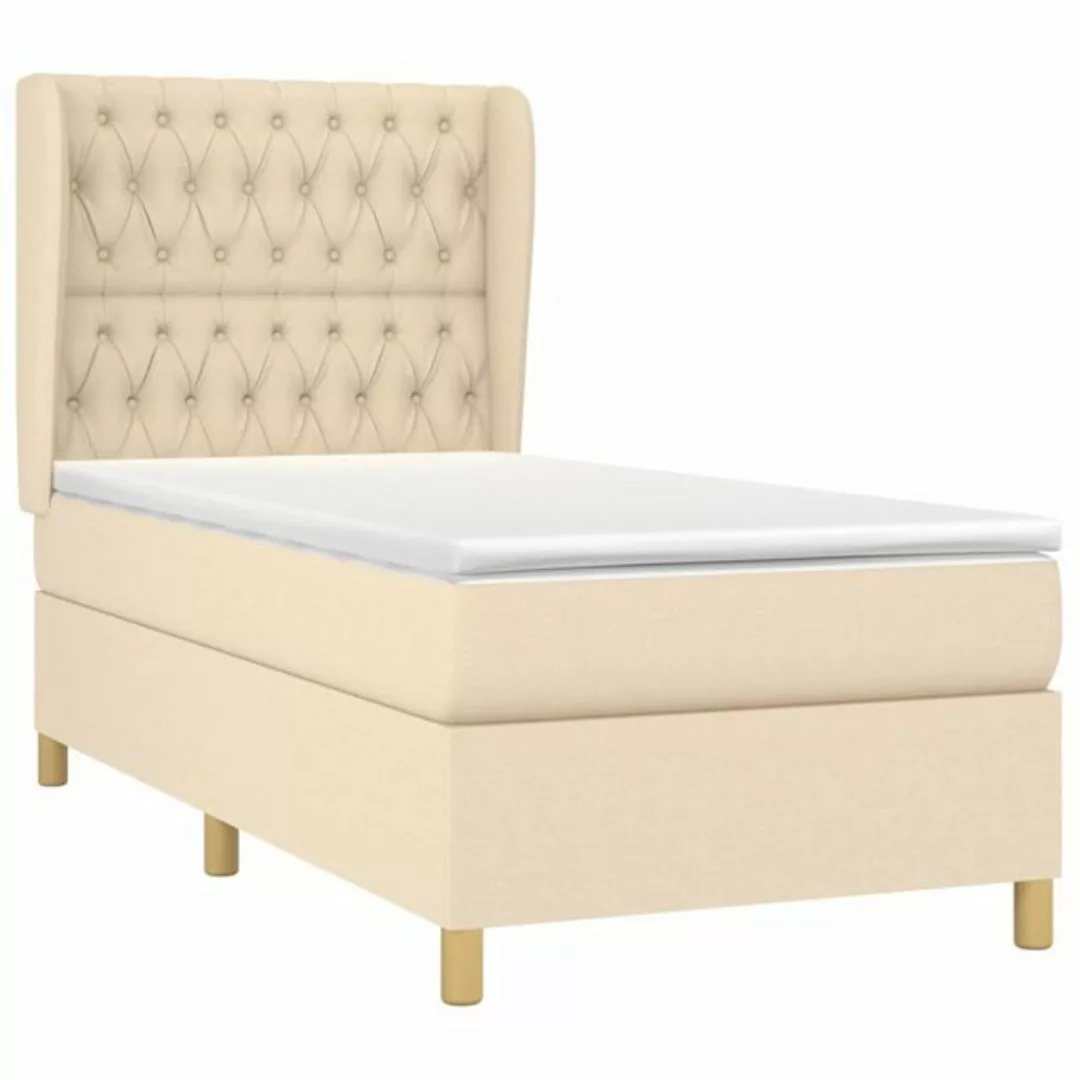 vidaXL Boxspringbett Bett Boxspringbett mit Matratze & Topper Stoff verschi günstig online kaufen