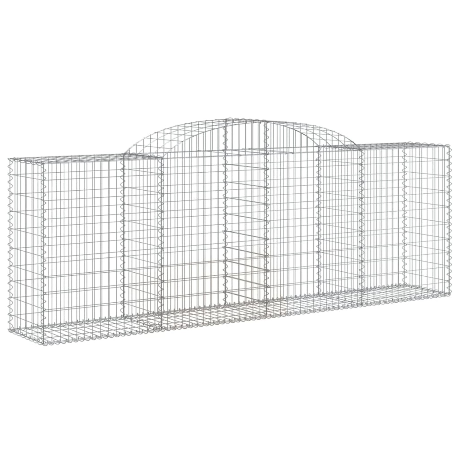 vidaXL Gabionen mit Hochbogen 12 Stk 300x50x100/120cm Eisen 1671114 günstig online kaufen