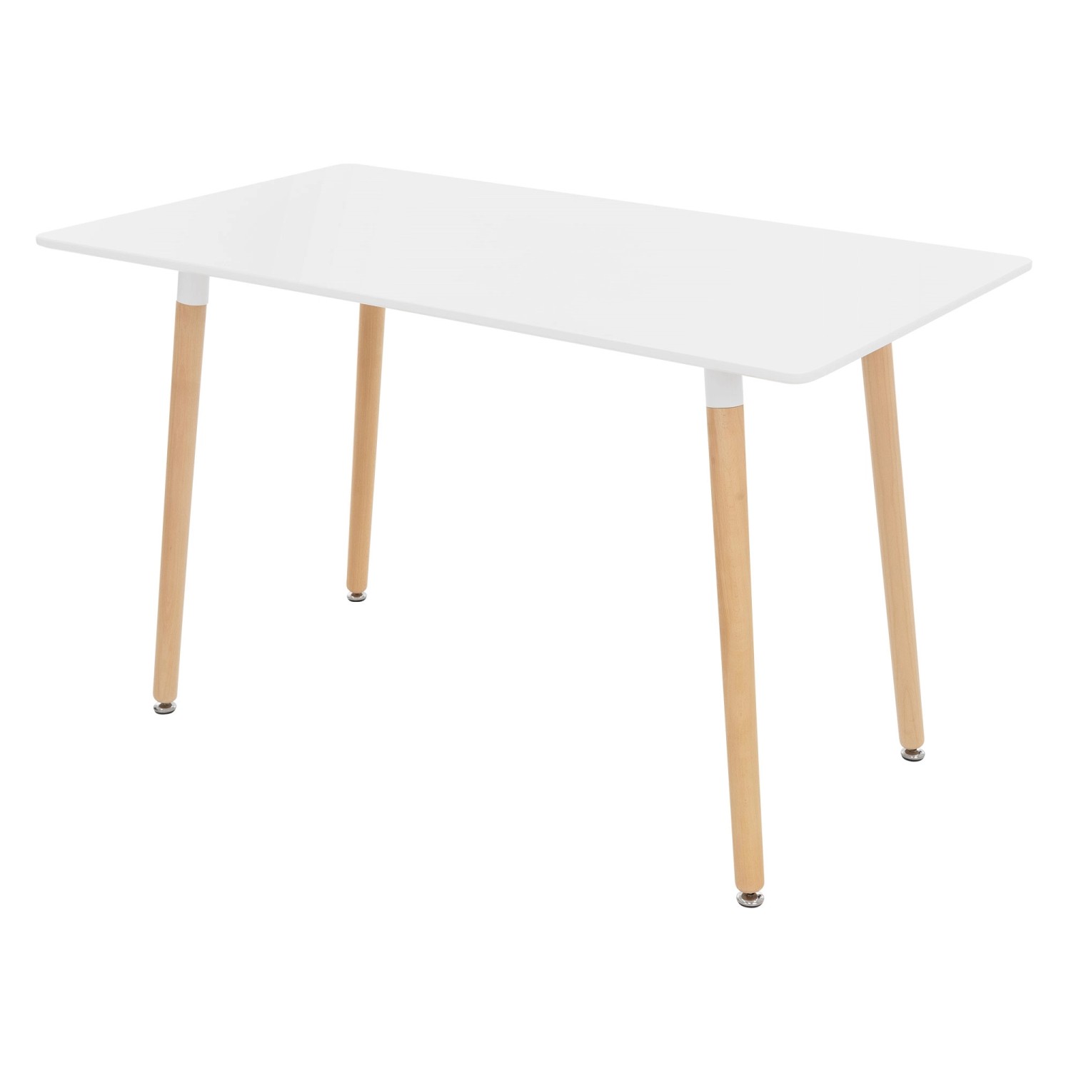 ML-Design Esstisch Weiß aus Holz 120x70x74,5 cm Rechteckiger für 4-6 Person günstig online kaufen