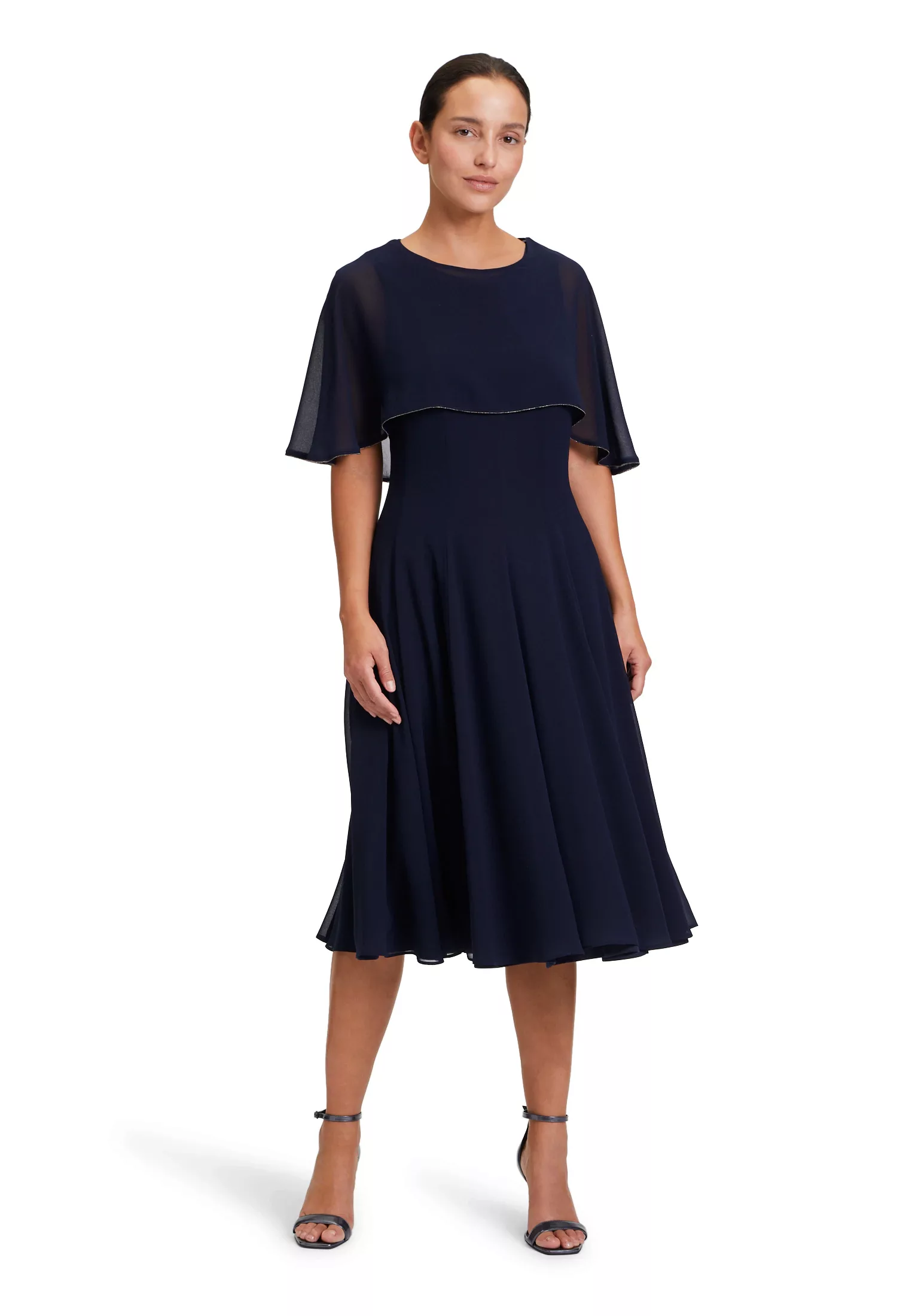 Vera Mont Chiffonkleid "Vera Mont Chiffonkleid kurzarm", Stoff günstig online kaufen