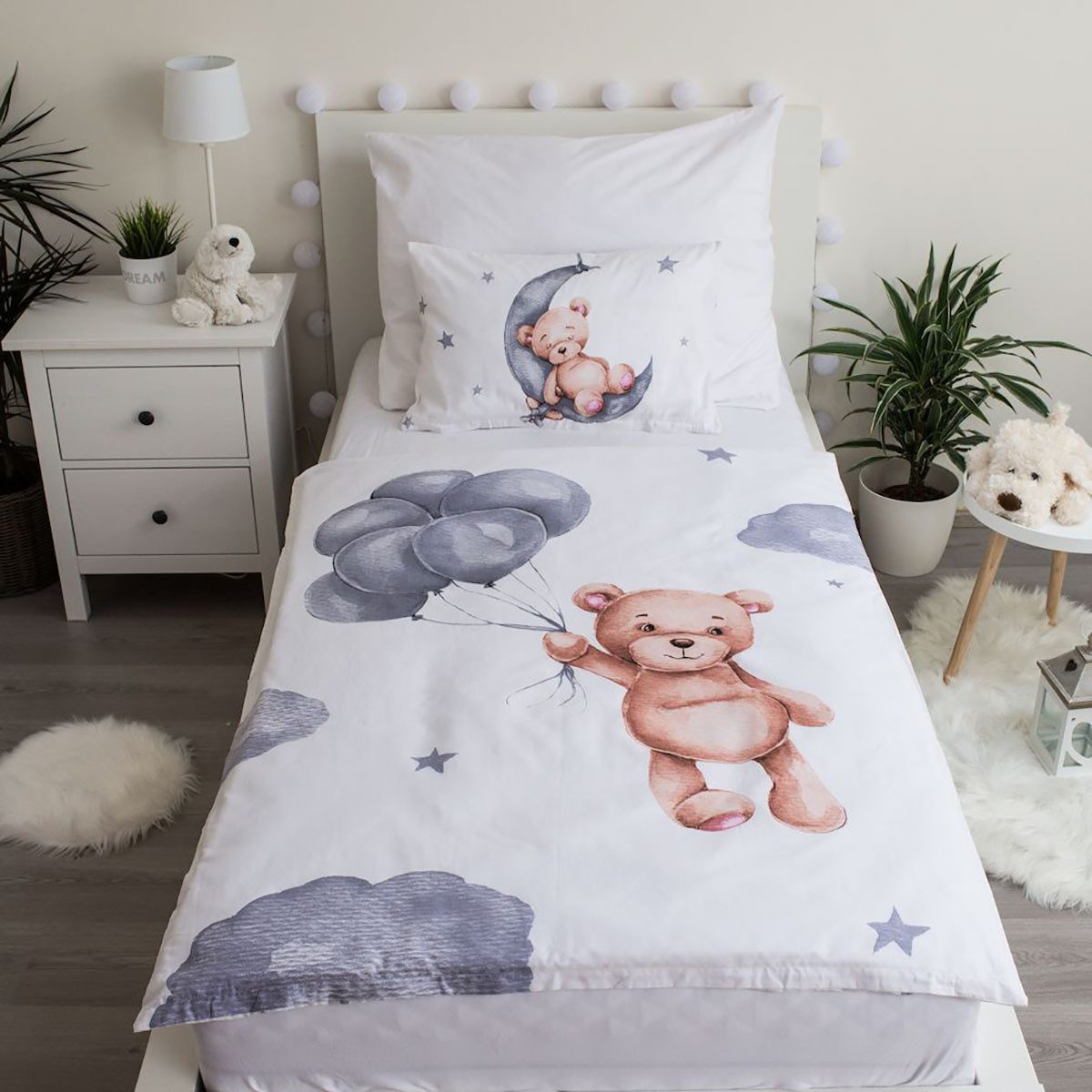 Kinderbettwäsche Teddybär, Renforcé, 2 teilig günstig online kaufen