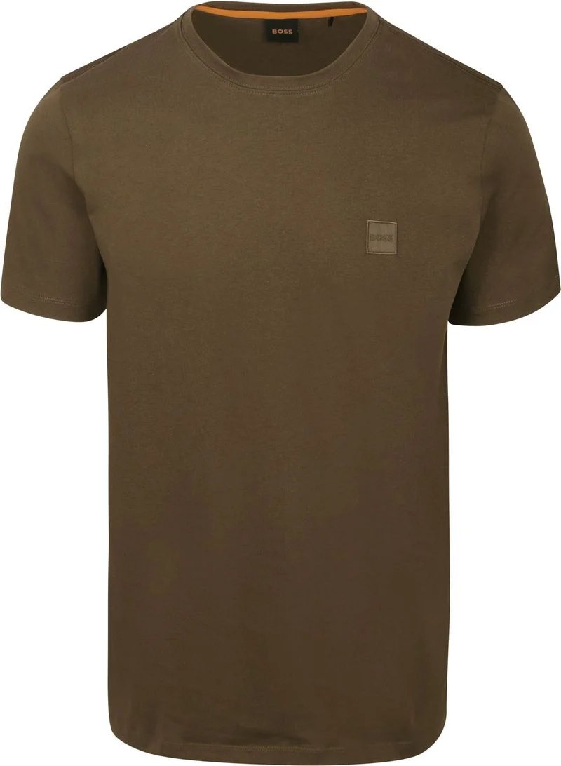BOSS T-shirt Tales Open Braun - Größe M günstig online kaufen