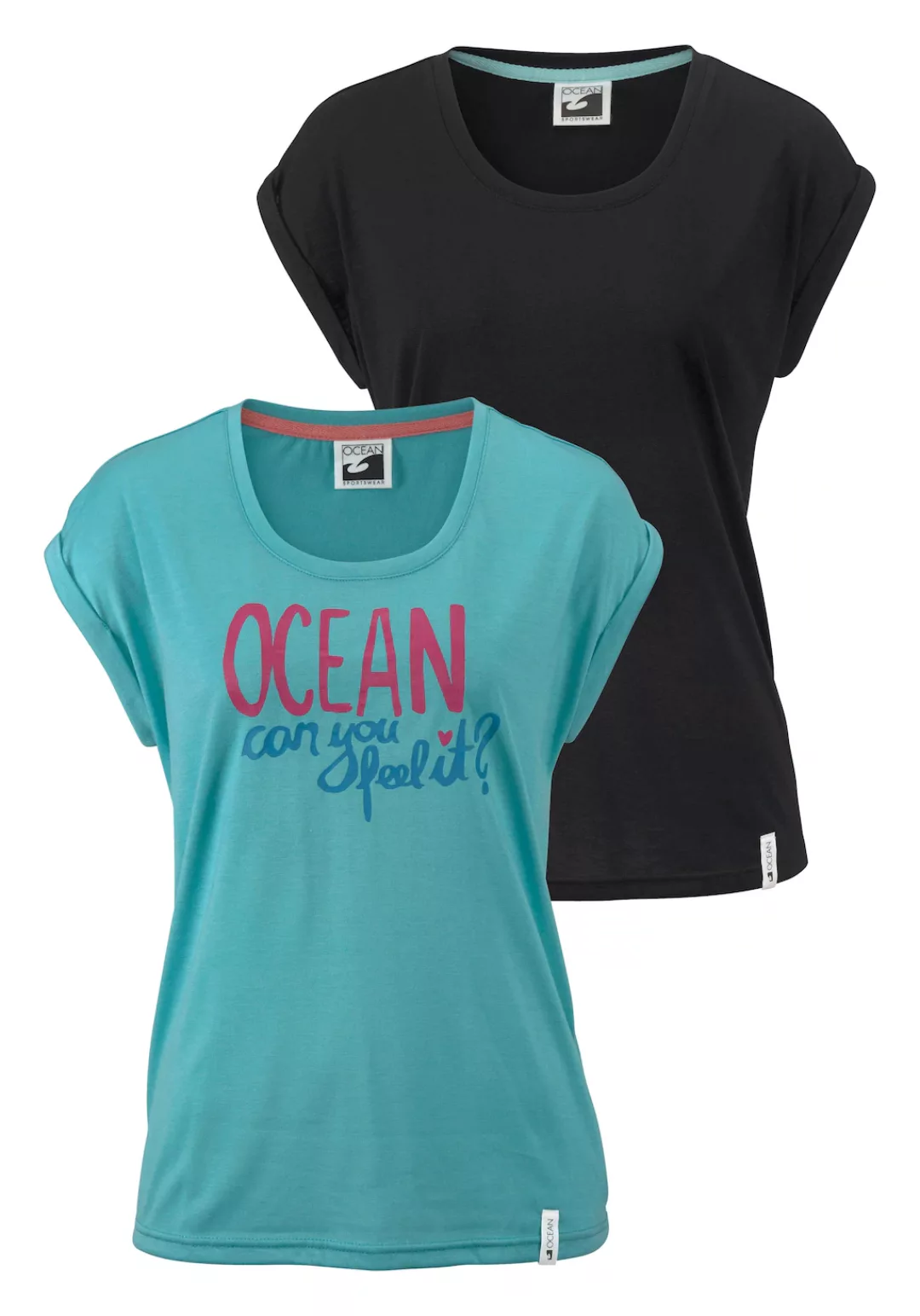 Ocean Sportswear T-Shirt (Packung, 2-tlg., 2er-Pack) in Viskose-Qualität günstig online kaufen