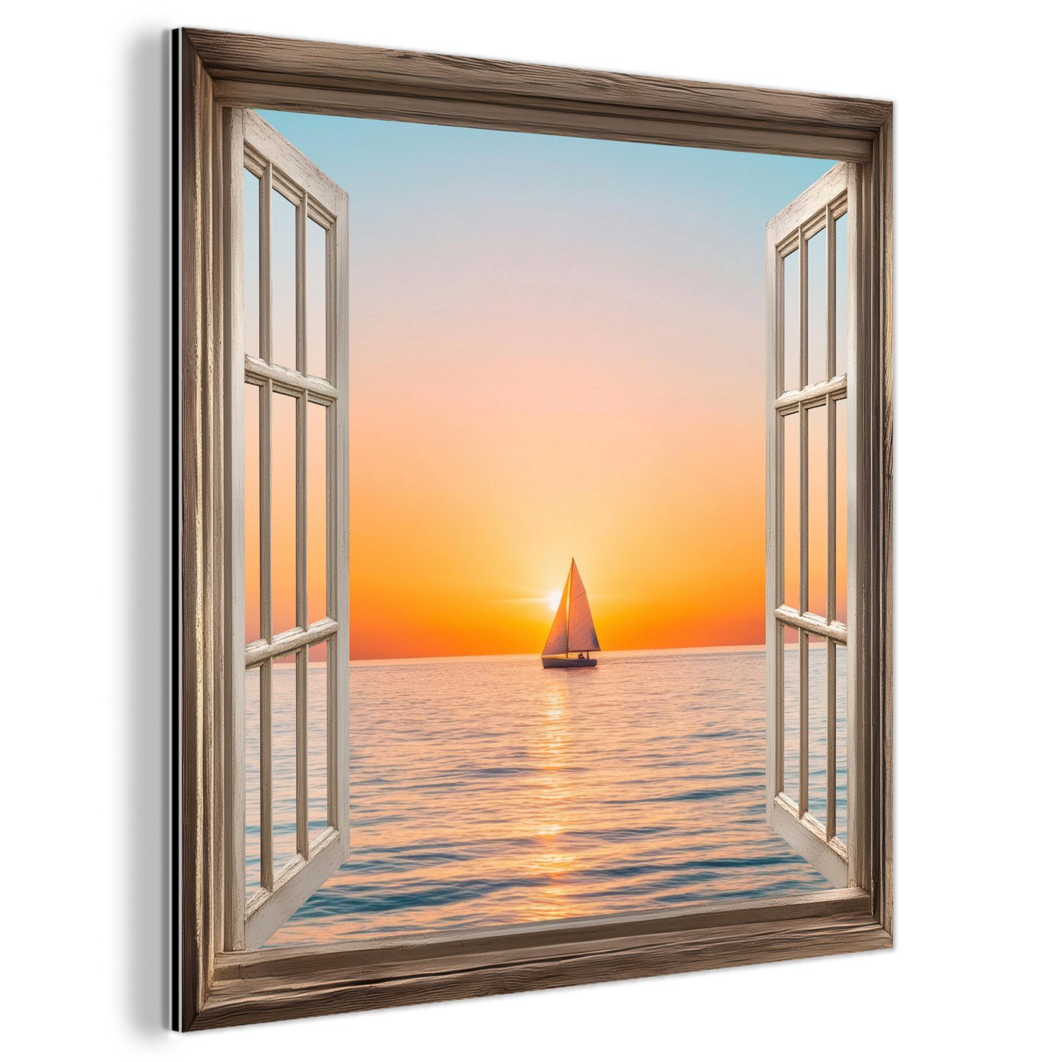 MuchoWow Metallbild Transparenter Blick - Meer günstig online kaufen