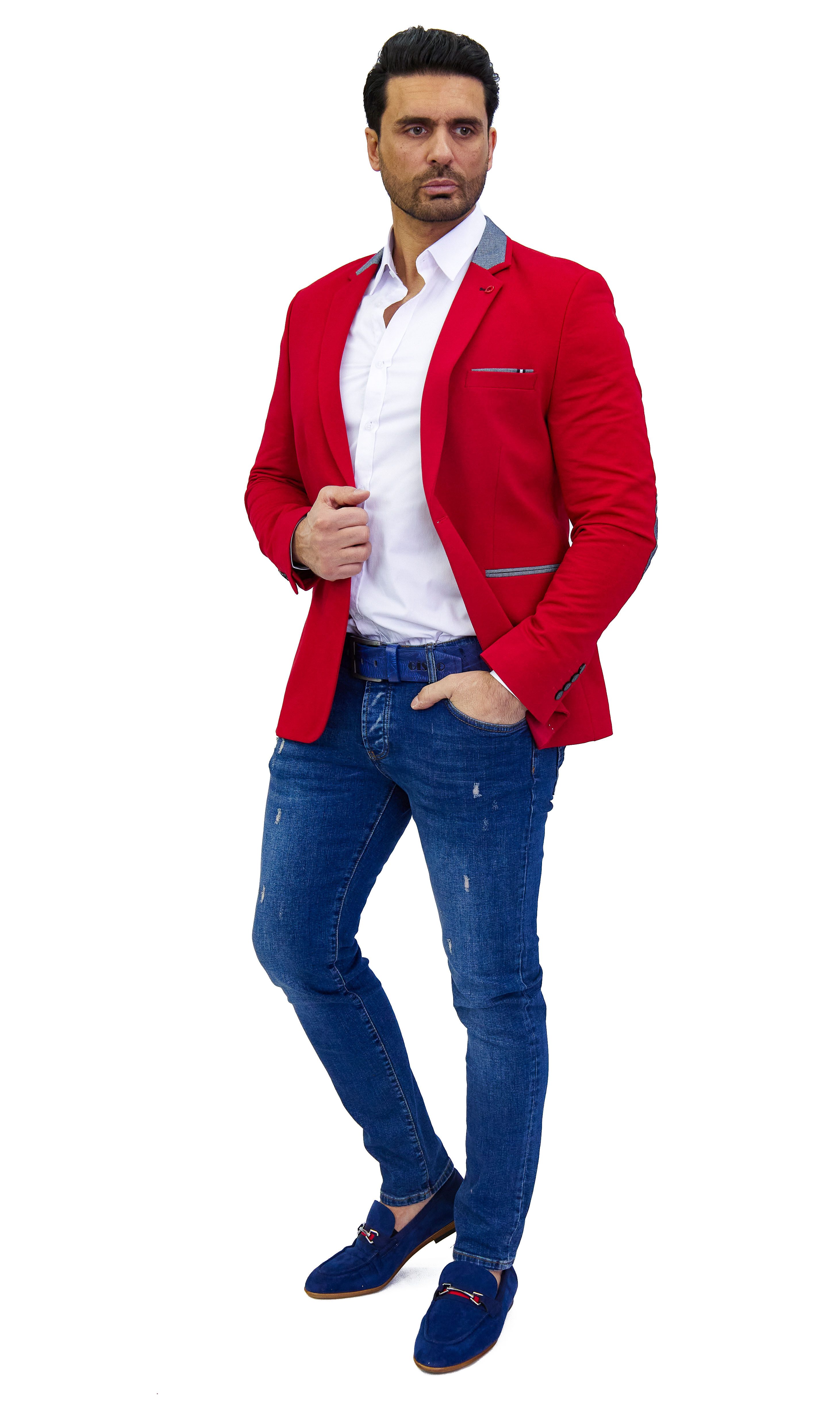 Denim Distriqt Jerseysakko Sportliches Herren Jersey günstig online kaufen