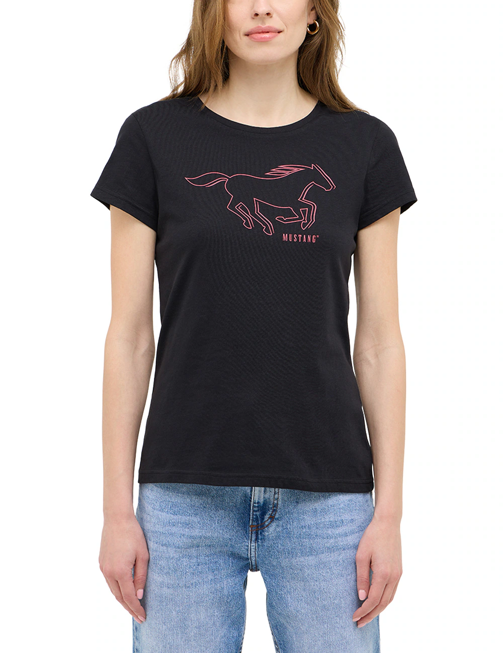 MUSTANG Kurzarmshirt "Damen Style Loa" günstig online kaufen
