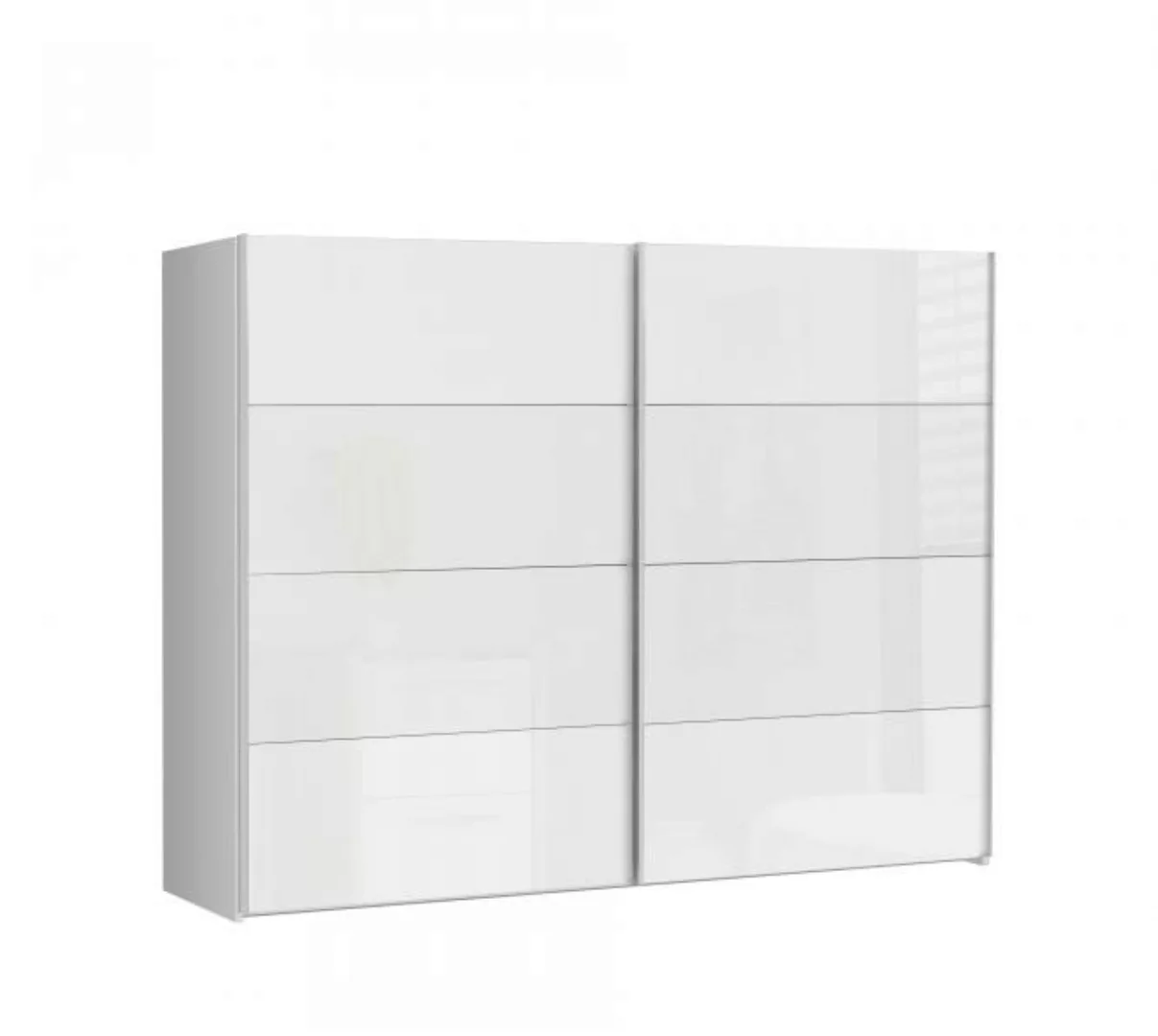 FORTE Schwebetürenschrank in Weiß/ Weiß Glanz, 269,9x209,7x61,2cm B/H/T günstig online kaufen