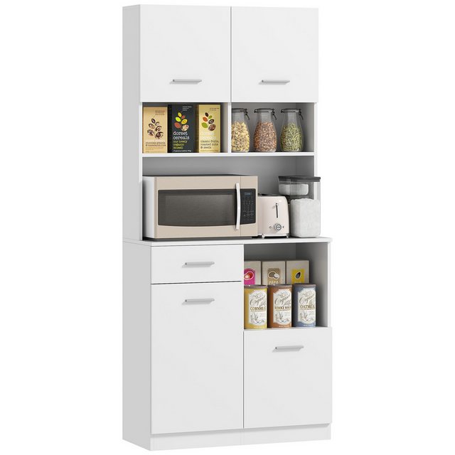 HOMCOM Mehrzweckschrank Hochschrank mit verstellbaren Regal, Schublade (Vit günstig online kaufen