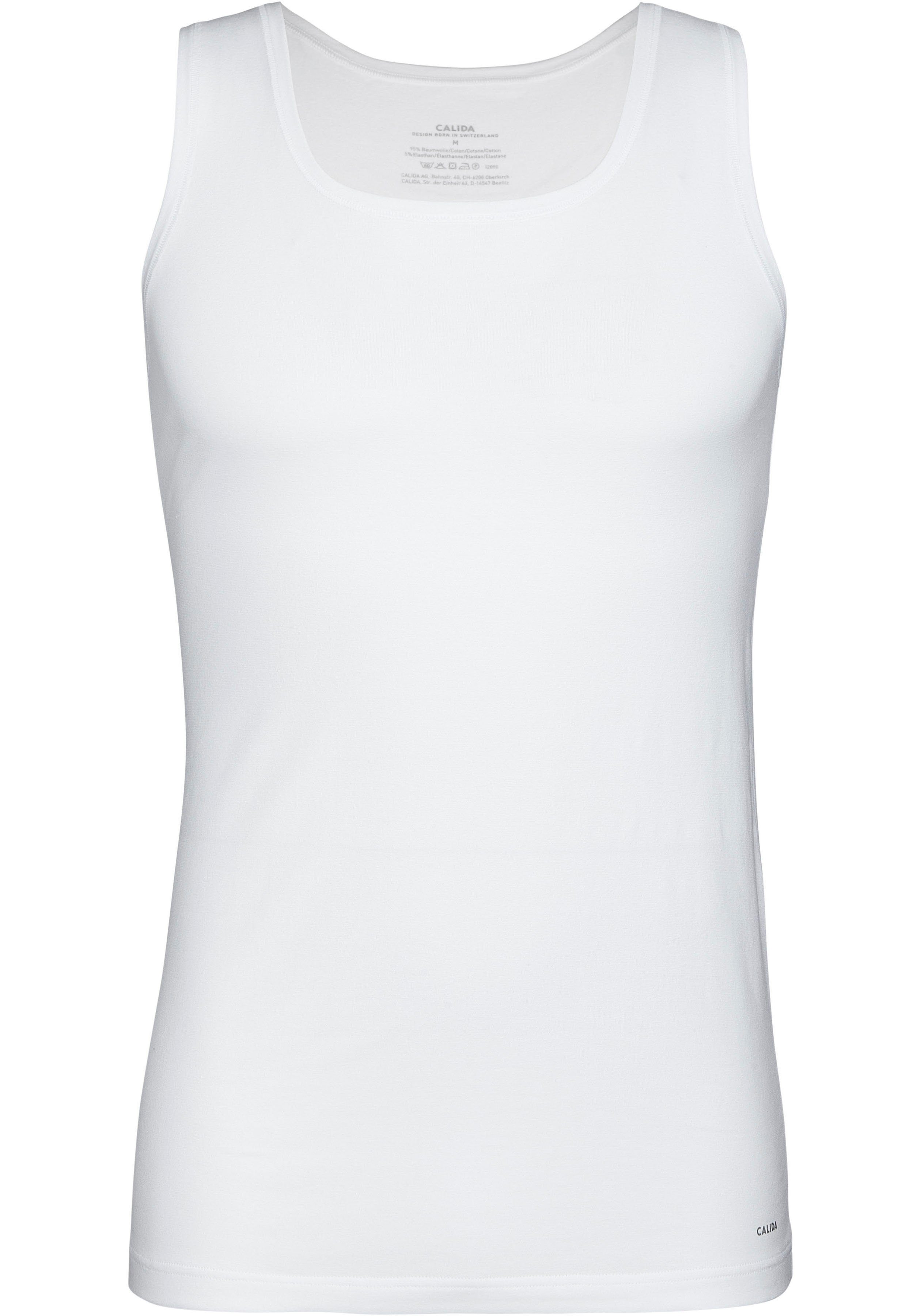 CALIDA Achselhemd "Cotton Code", Rundhals-Ausschnitt, Single Jersey Qualitä günstig online kaufen