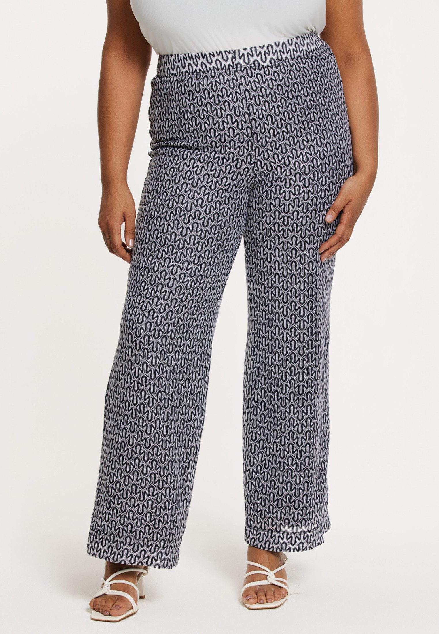 YOEK Bootcuthose Damen Hose mit Druck günstig online kaufen