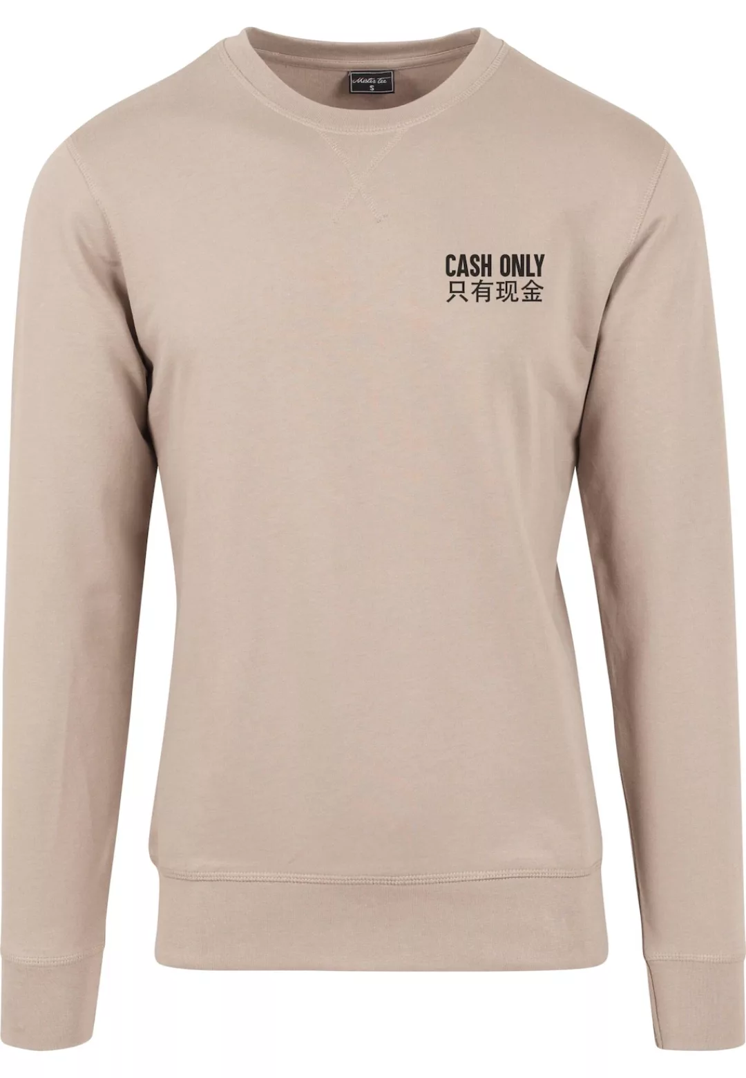 MisterTee Rundhalspullover "MisterTee Herren Cash Only Crewneck", (1 tlg.) günstig online kaufen