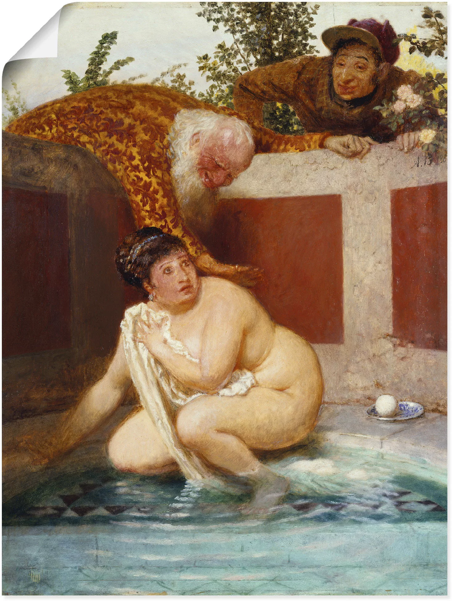 Artland Wandbild »Susanna im Bade. 1888«, Frau, (1 St.), als Leinwandbild, günstig online kaufen