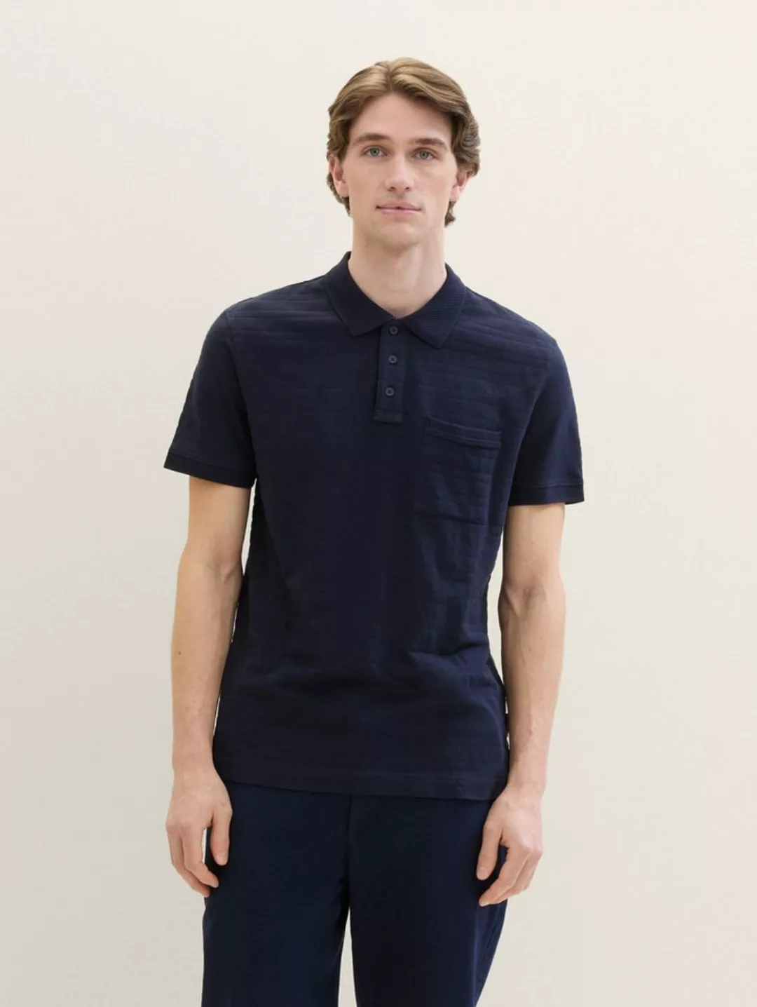 TOM TAILOR Poloshirt Poloshirt mit Struktur günstig online kaufen