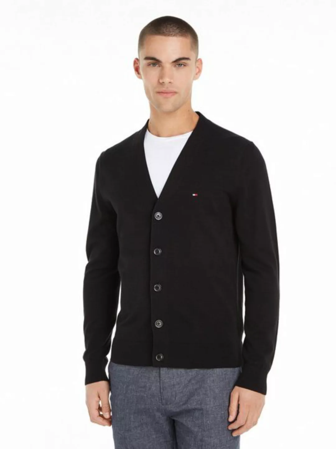 Tommy Hilfiger Strickjacke ESSENTIAL COTTON CARDIGAN günstig online kaufen