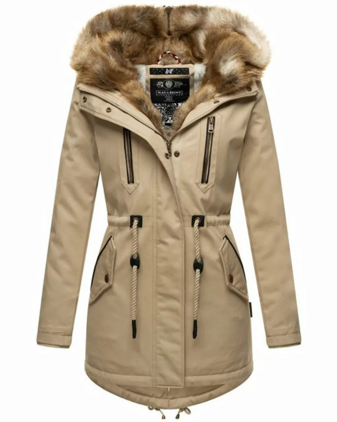 Navahoo Winterjacke Diamond Designer Winterjacke mit Teddyfell gefüttert günstig online kaufen