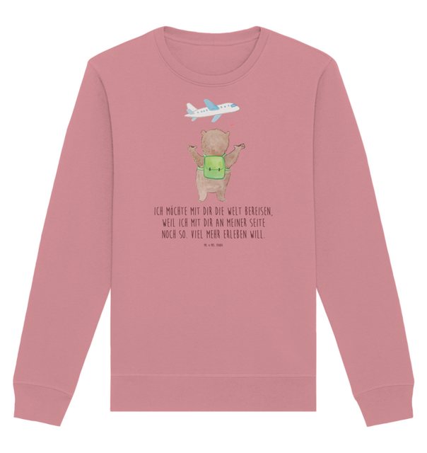 Mr. & Mrs. Panda Longpullover Größe S Bär Flugzeug - Canyon Pink - Geschenk günstig online kaufen