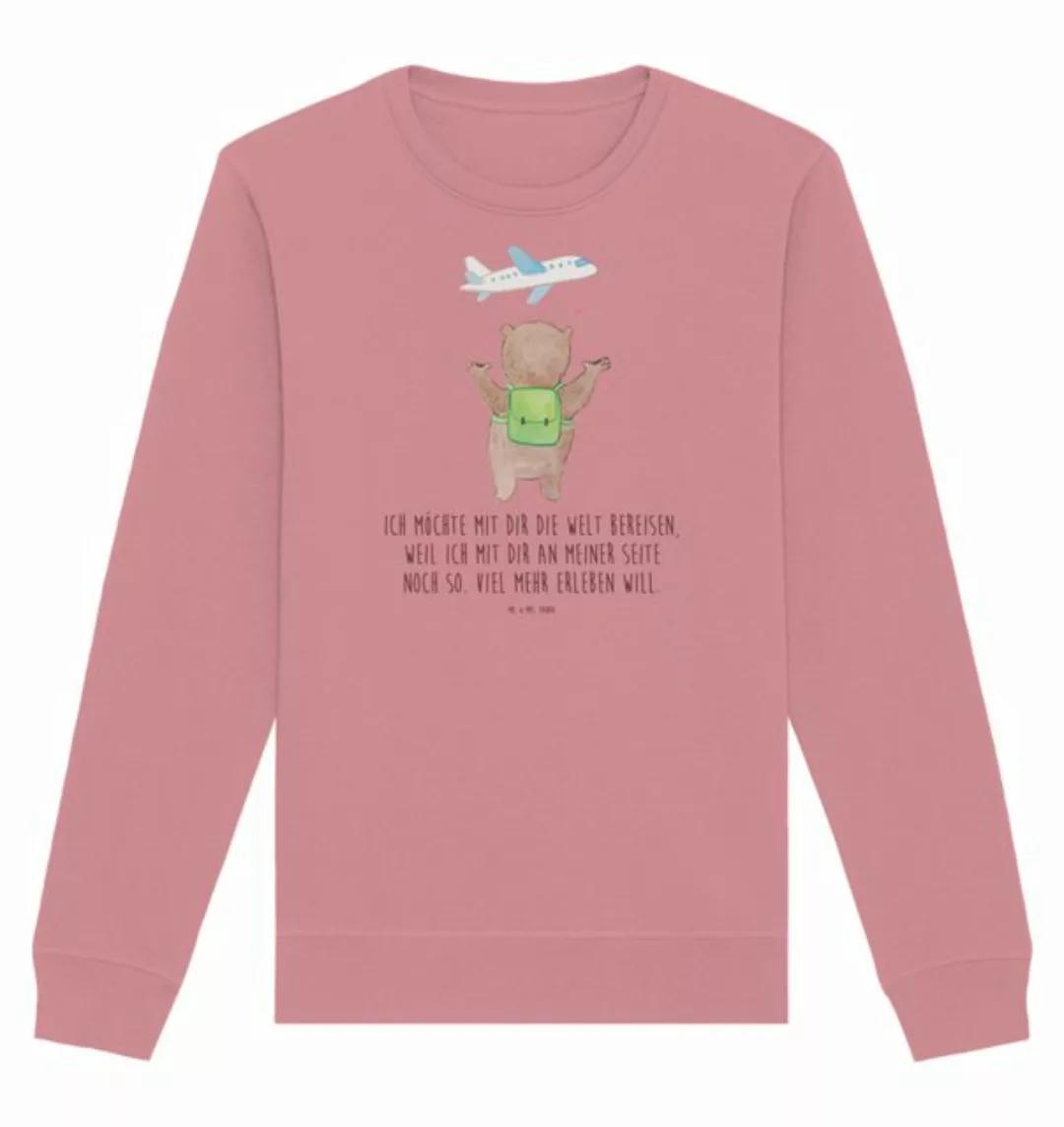 Mr. & Mrs. Panda Longpullover Größe M Bär Flugzeug - Canyon Pink - Geschenk günstig online kaufen