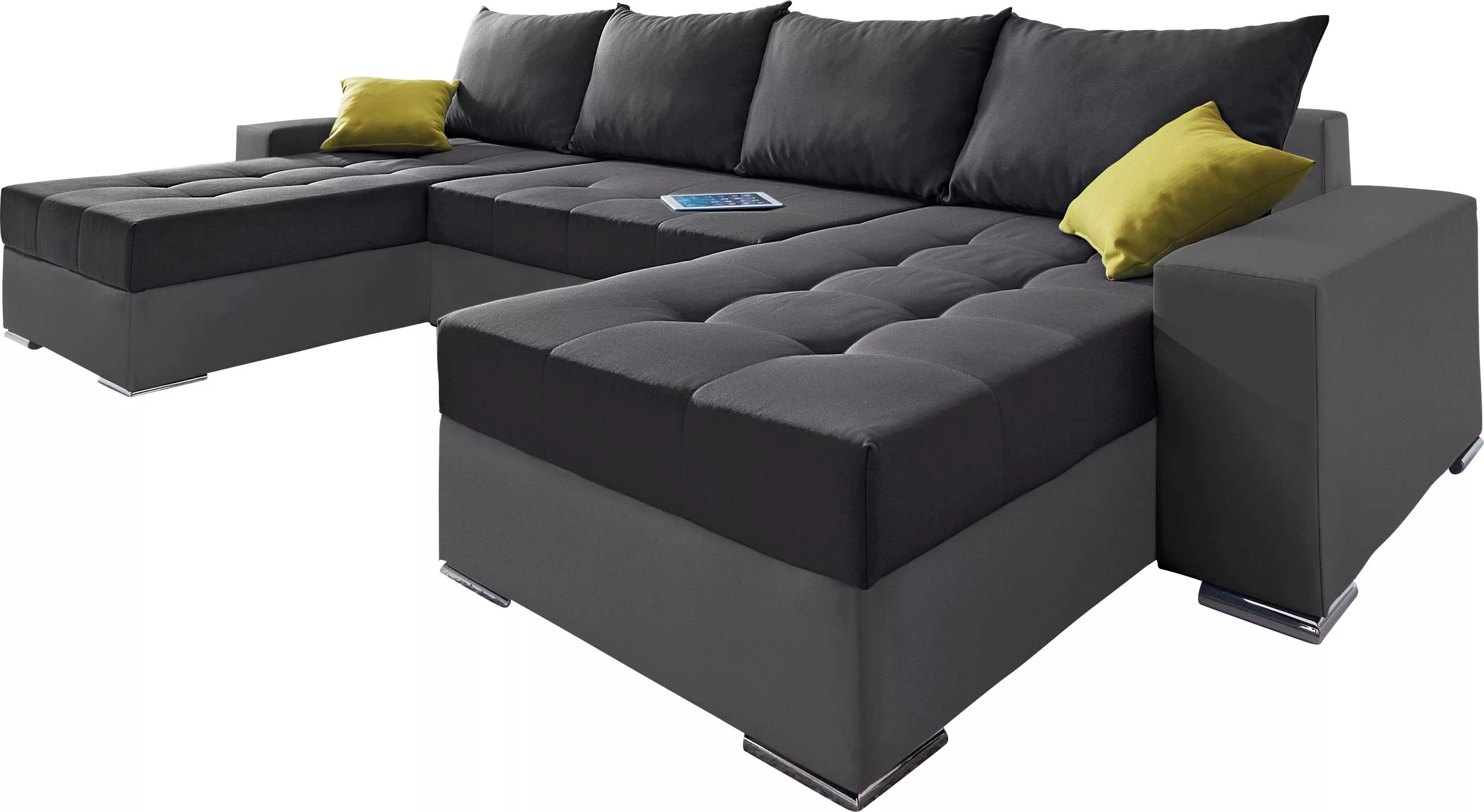 COLLECTION AB Wohnlandschaft "XL-Josy U-Form, Breite 313 cm, Flachgewebe, S günstig online kaufen