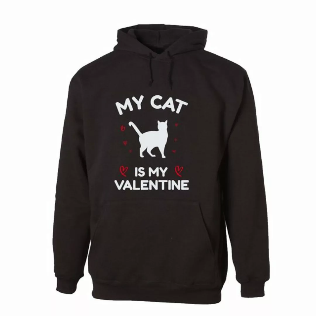 G-graphics Hoodie My Cat is my Valentine Unisex, mit Frontprint, für Katzen günstig online kaufen