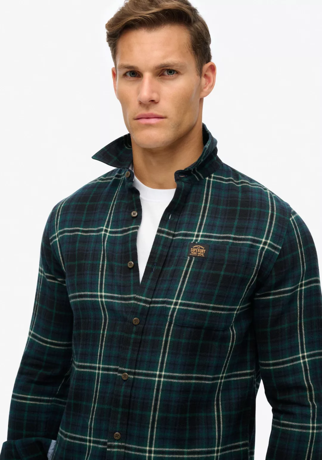 Superdry Langarmhemd Organic Cotton Lumberjack Check Shirt günstig online kaufen