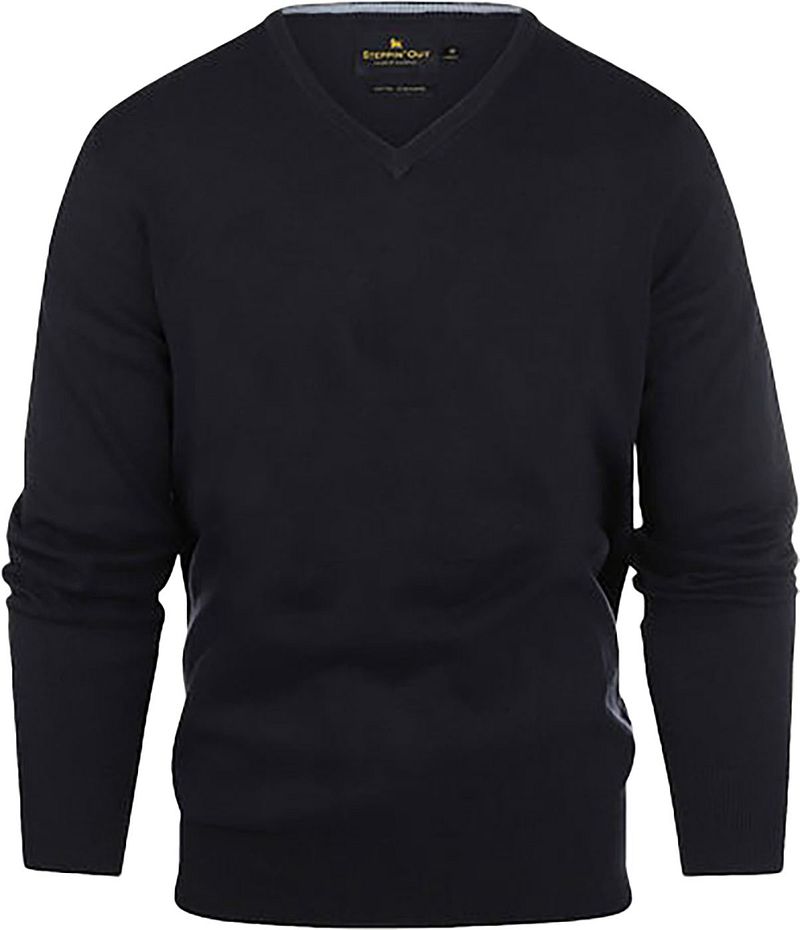 Steppin' Out Pullover Cotton Cashmere V-Ausschnitt Navy - Größe XL günstig online kaufen