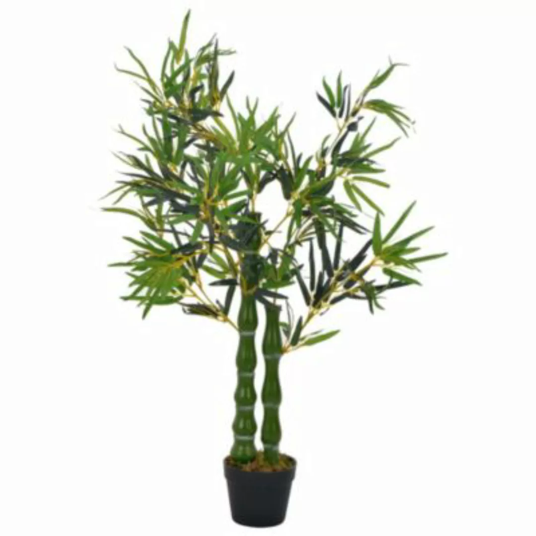 vidaXL Künstliche Pflanze Bambus mit Topf Grün 110 cm grün günstig online kaufen