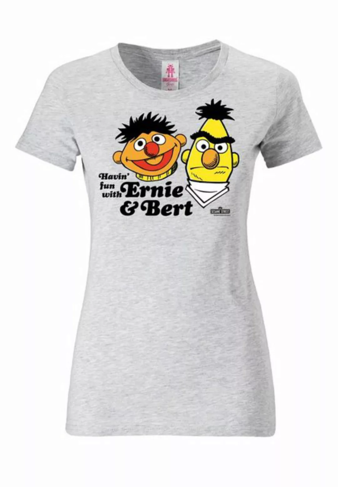 LOGOSHIRT T-Shirt Sesamstraße - Ernie & Bert Fun mit Ernie und Bert-Print günstig online kaufen