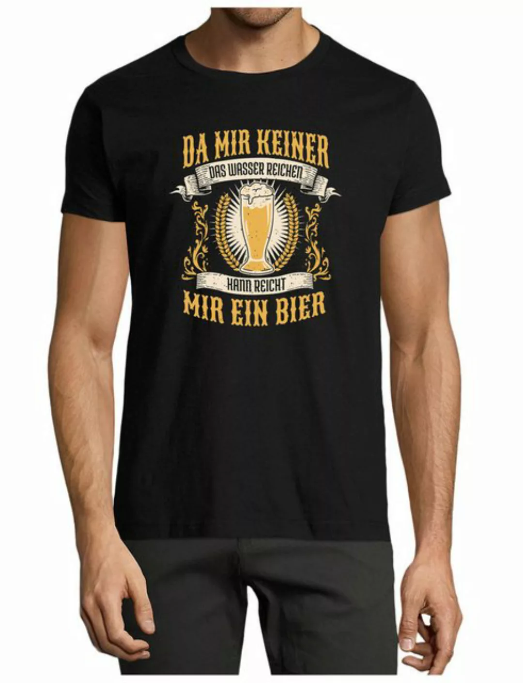 MyDesign24 T-Shirt Herren Fun Print Shirt - Oktoberfest Trinkshirt reicht m günstig online kaufen