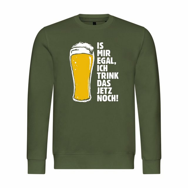 deinshirt Rundhalspullover Herren Sweatshirt Is mir egal ich trink das jetz günstig online kaufen