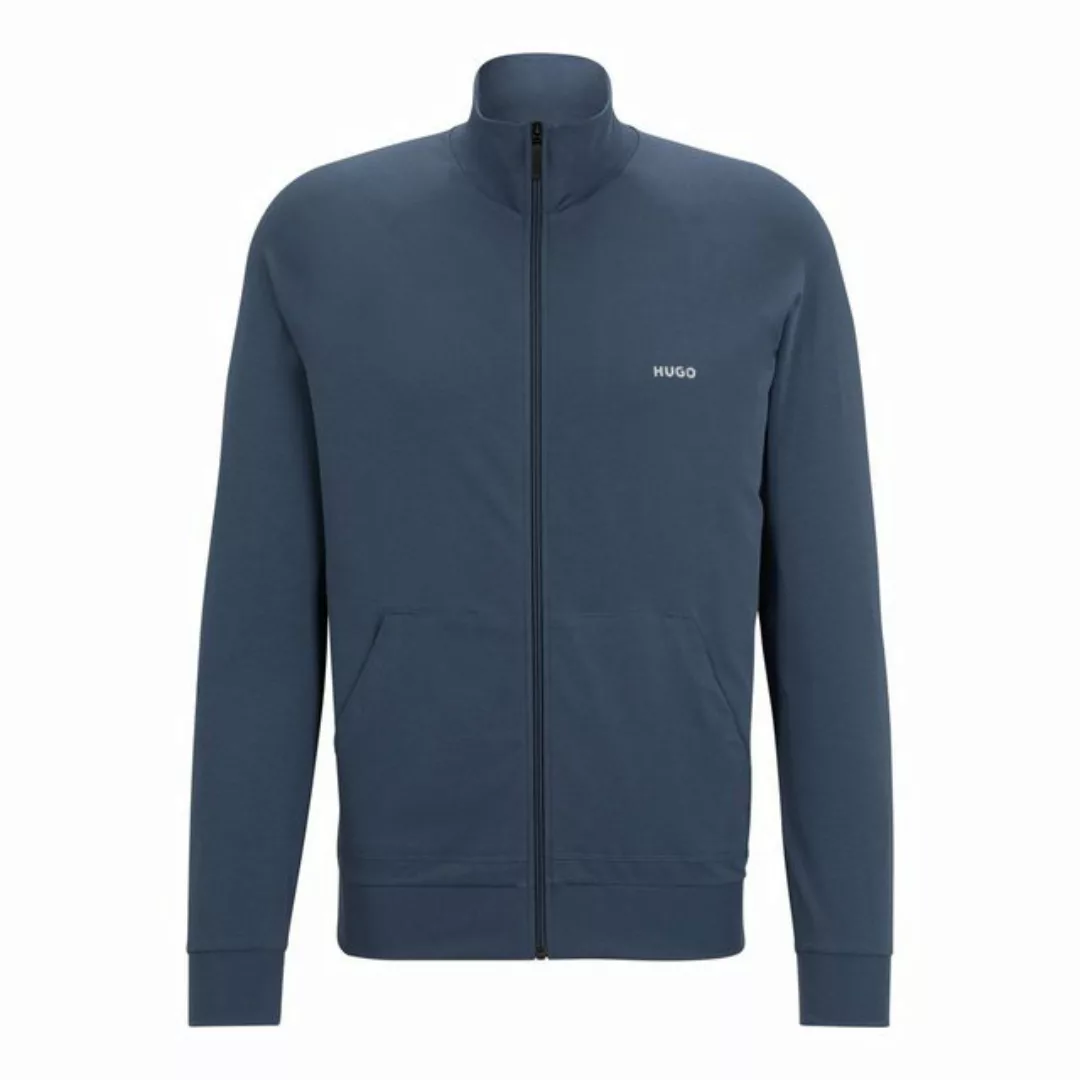 HUGO Sweatjacke Linked Jacket Zip mit Marken-Logo günstig online kaufen