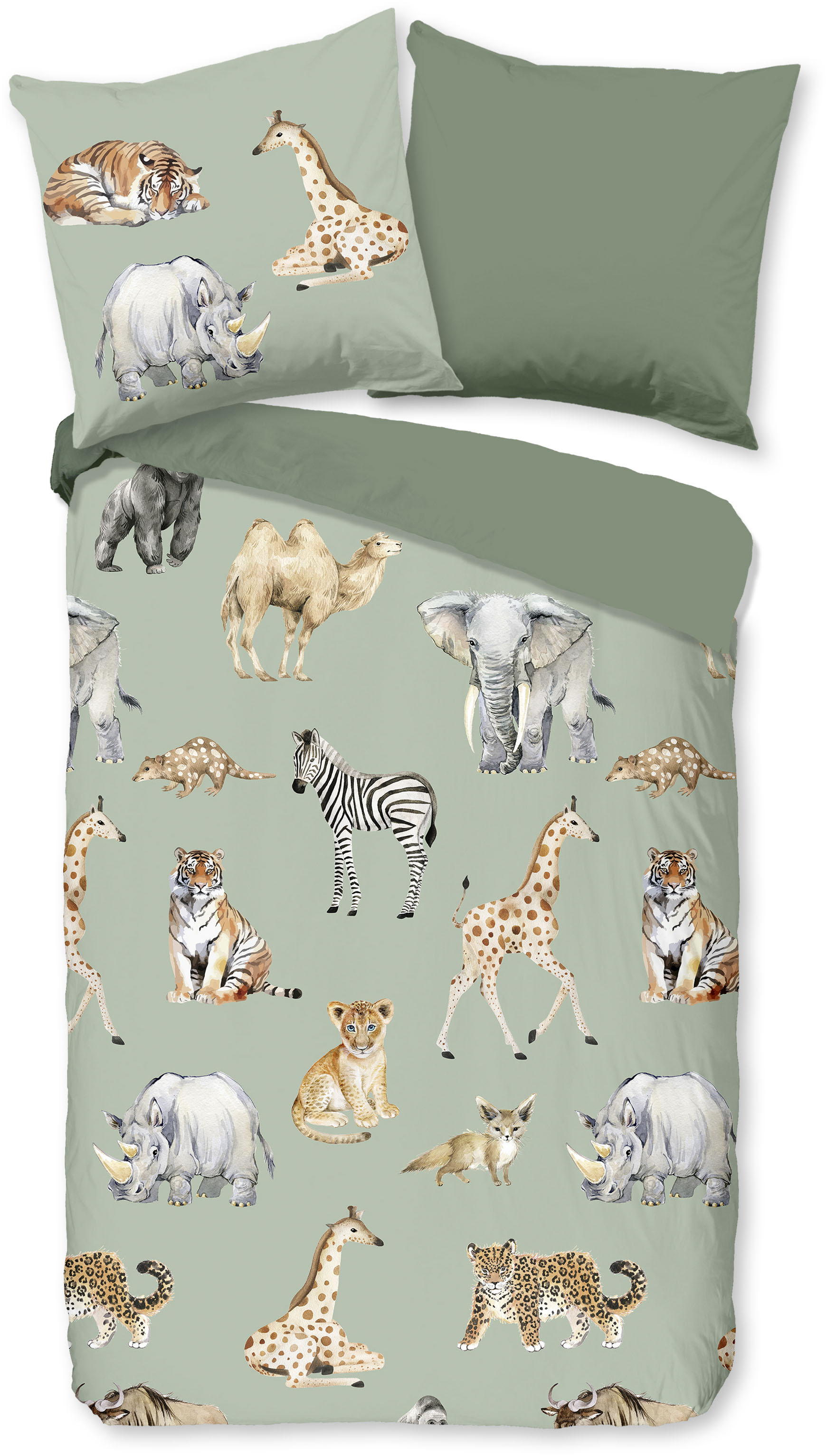 PURE luxury collection Kinderbettwäsche »Safari«, Mikrofaser, 135x200, Pfle günstig online kaufen