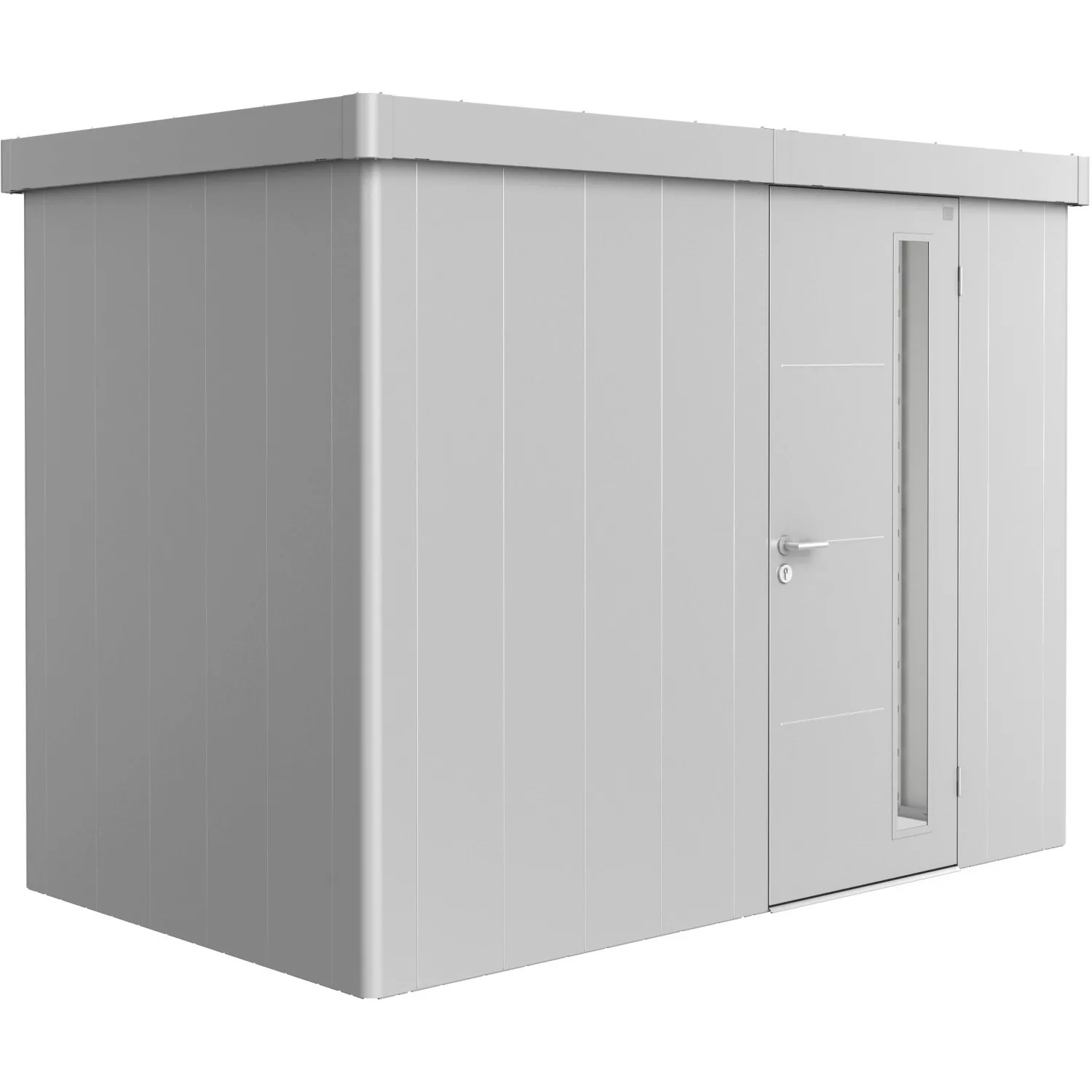 Biohort Gerätehaus Neo 1C Standardtüre Silber-Metallic günstig online kaufen