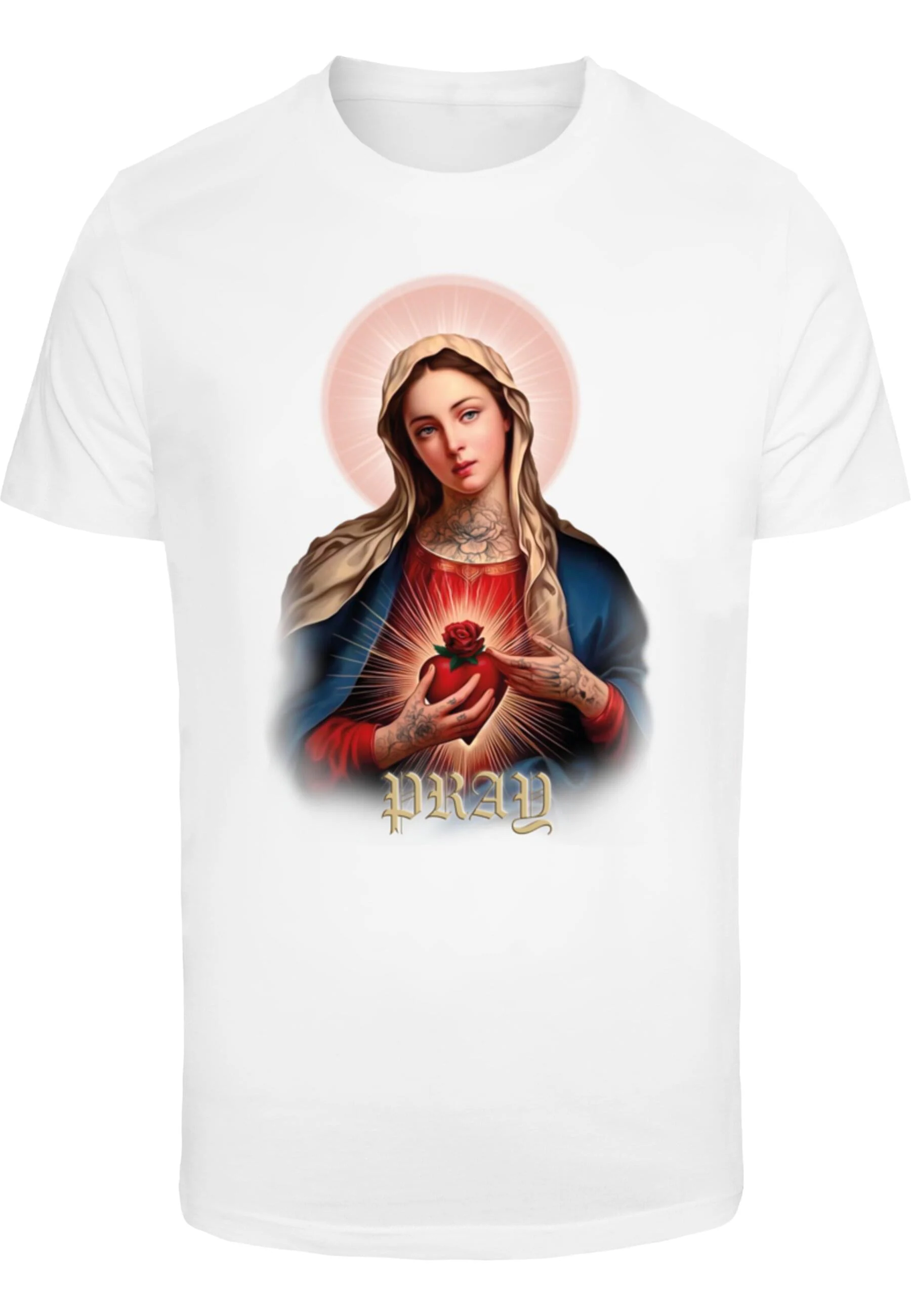 MisterTee T-Shirt "MisterTee Herren Praying Mary Tee" günstig online kaufen