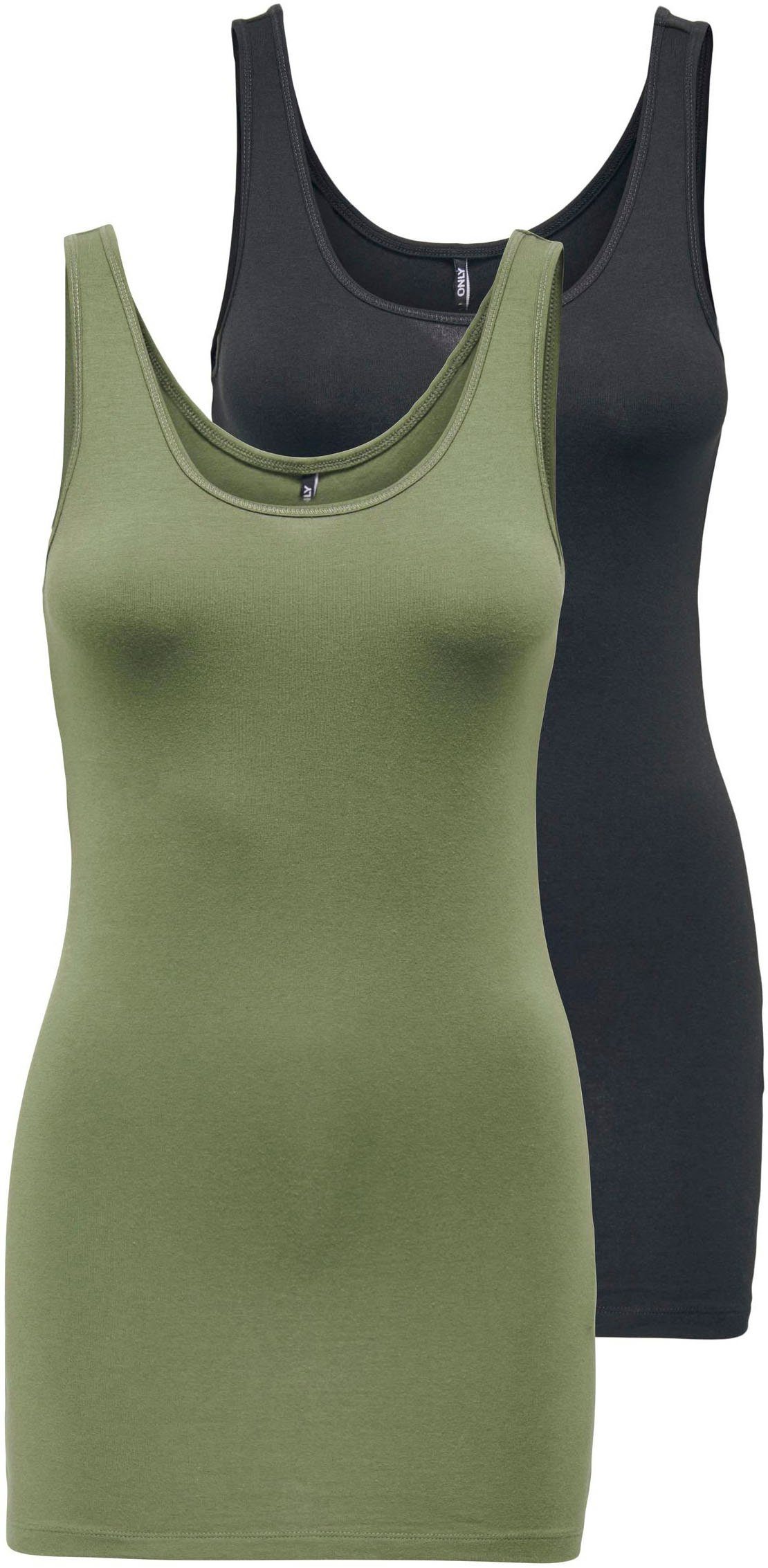 ONLY Tanktop "ONLLIVE – Slim-Fit Tanktops mit Stretch für optimalen Sitz", günstig online kaufen