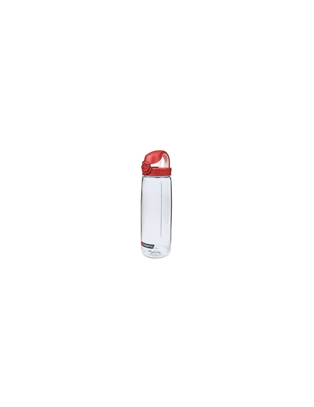 Nalgene Trinkflasche On The Fly Clear Bottle With Red Cap 650 ml Trinkflasc günstig online kaufen