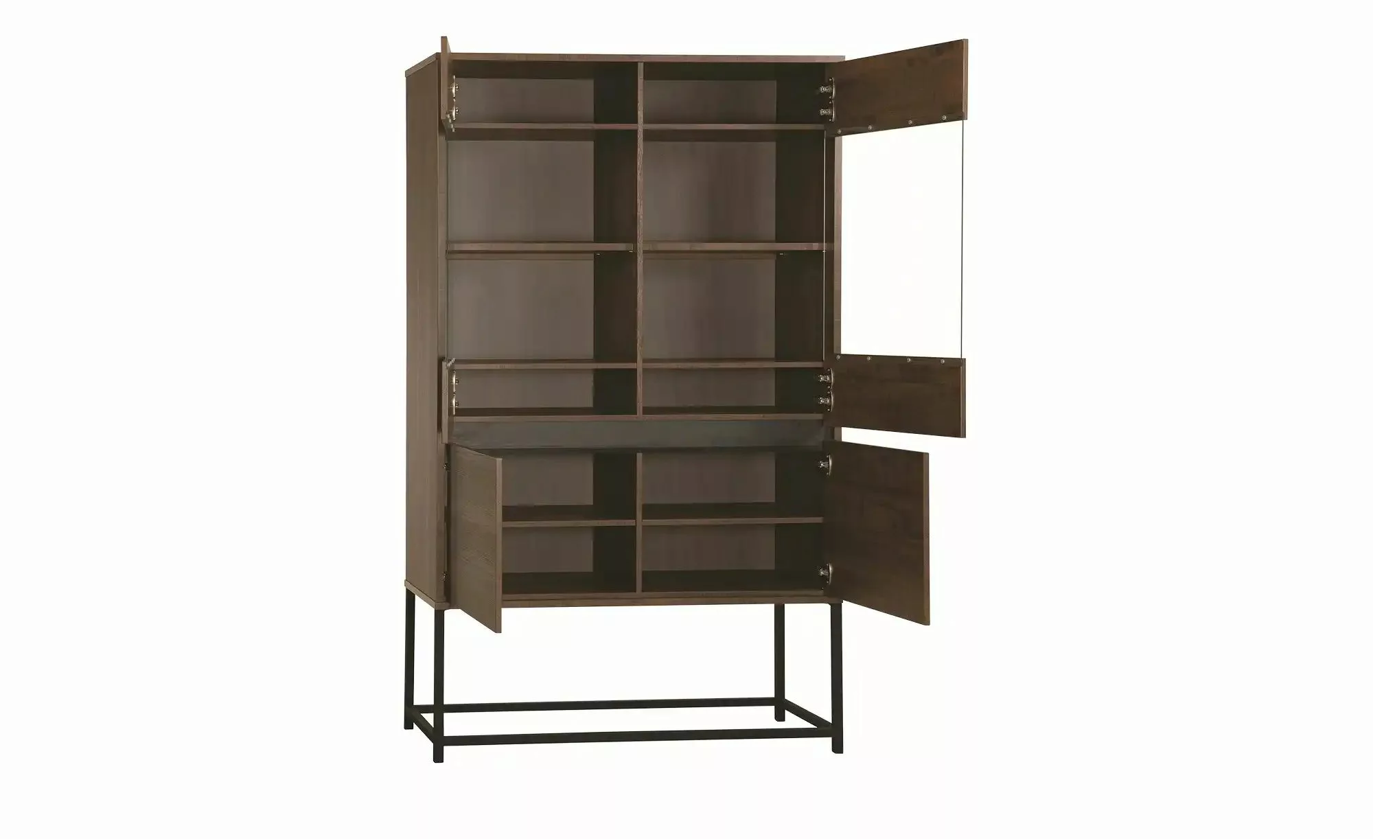 uno Vitrine  Milltown ¦ holzfarben ¦ Maße (cm): B: 116 H: 210 T: 45.0 Schrä günstig online kaufen