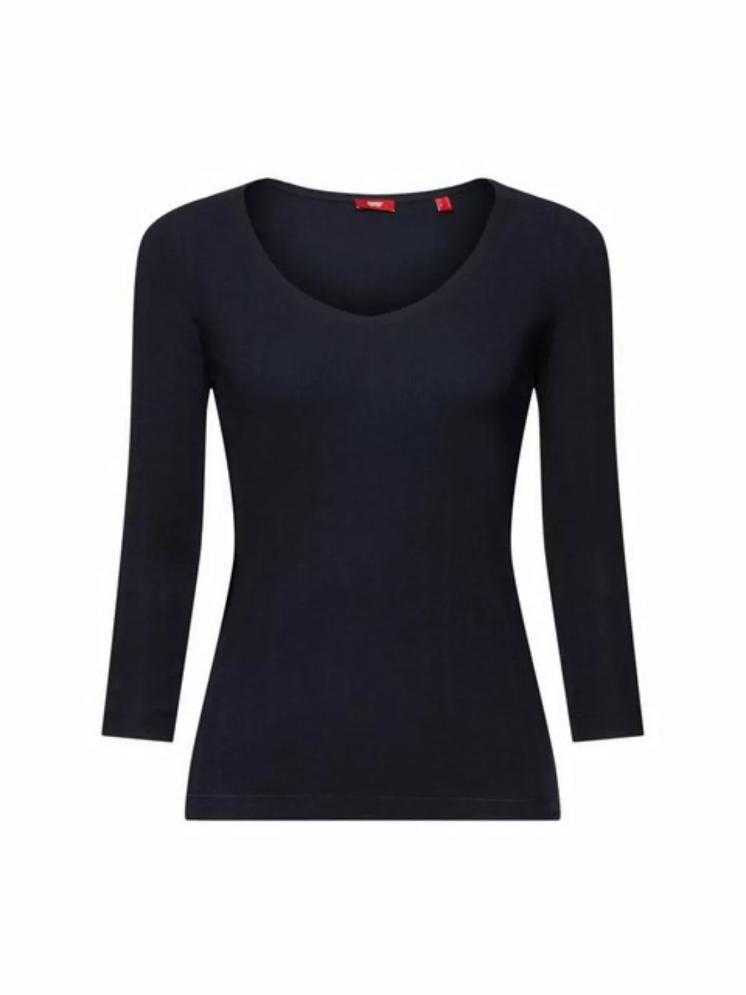 Esprit 3/4-Arm-Shirt Longsleeve im Pointelle-Design günstig online kaufen