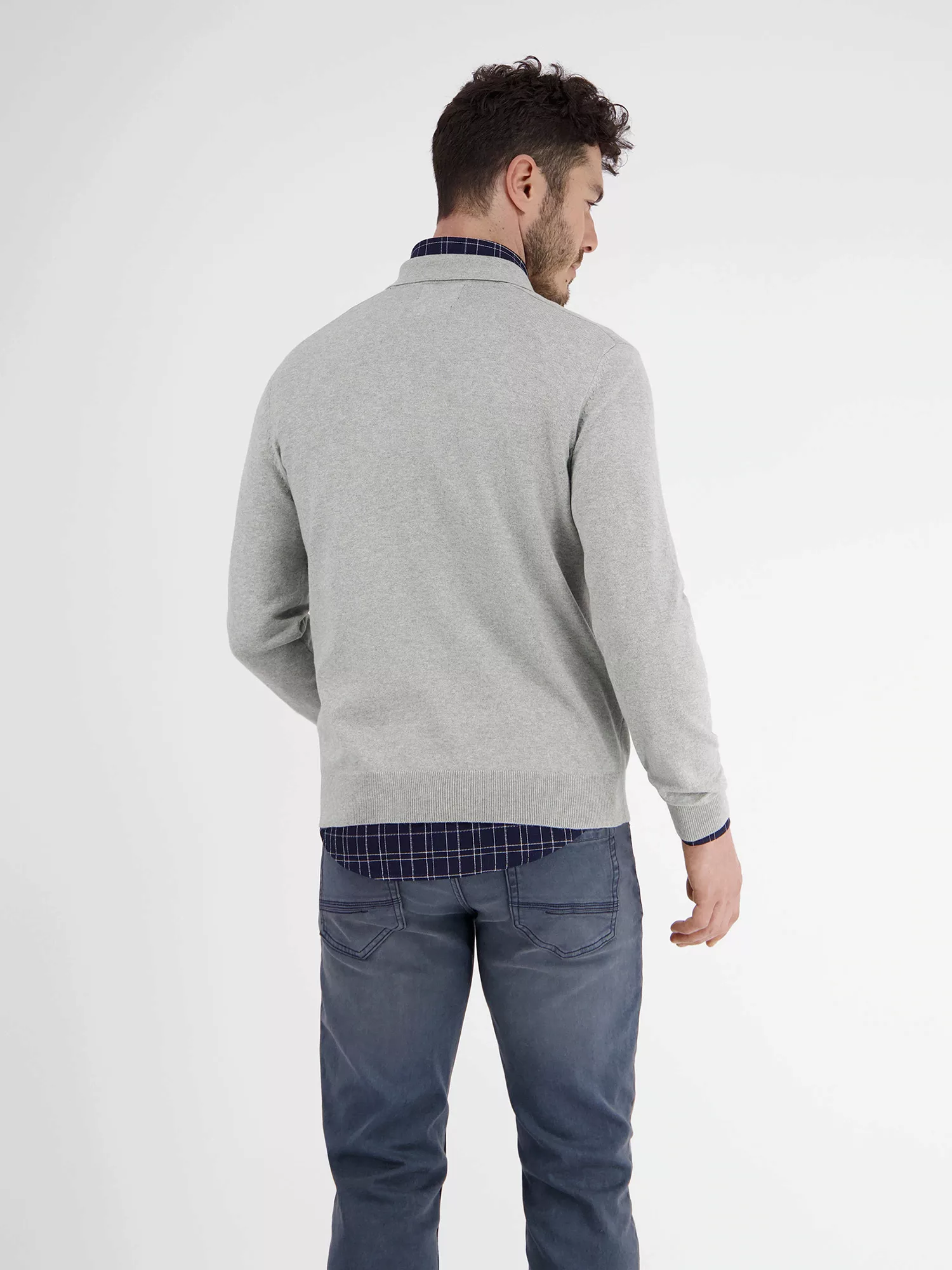 LERROS Strickpullover "LERROS Strickpolo, langarm" günstig online kaufen