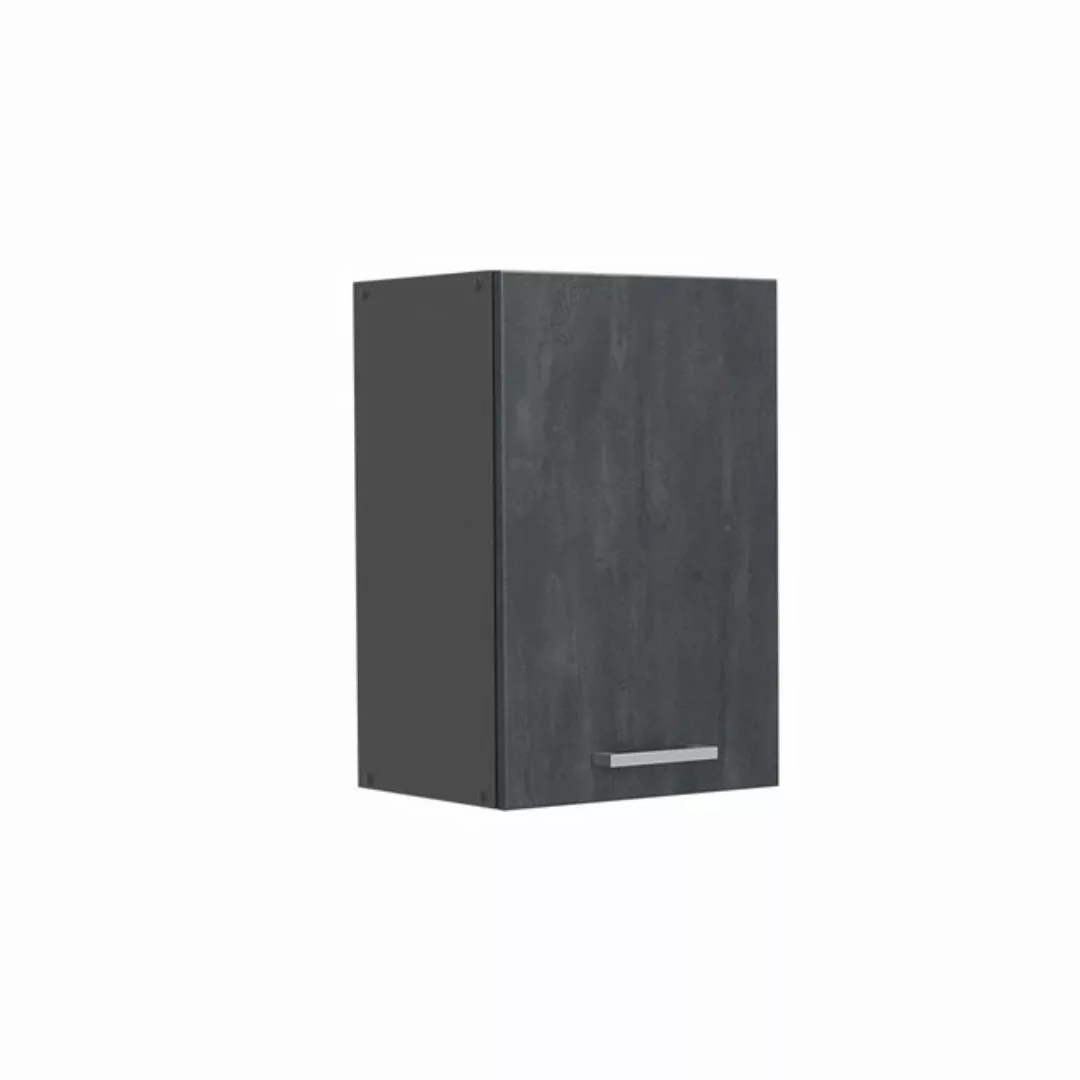 Livinity® Hängeschrank R-Line, Schwarz Beton/Anthrazit, 40 cm günstig online kaufen