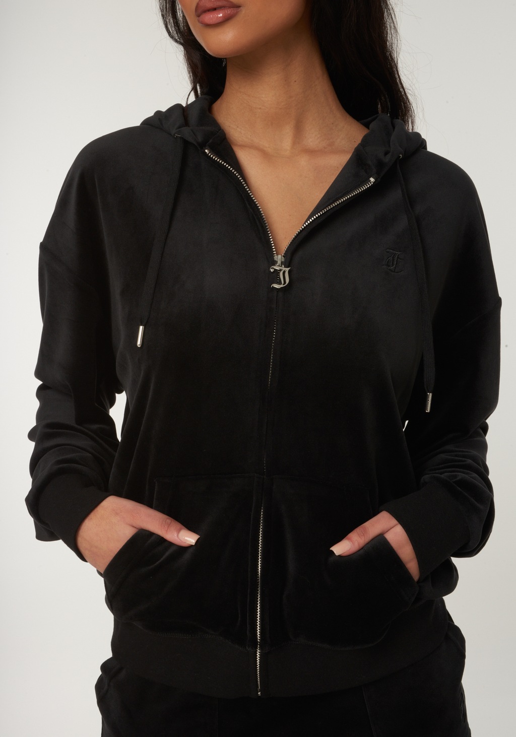 Juicy Couture Kapuzennickijacke "HALAN OVERSIZED HOODIE Damen", mit Kapuze, günstig online kaufen