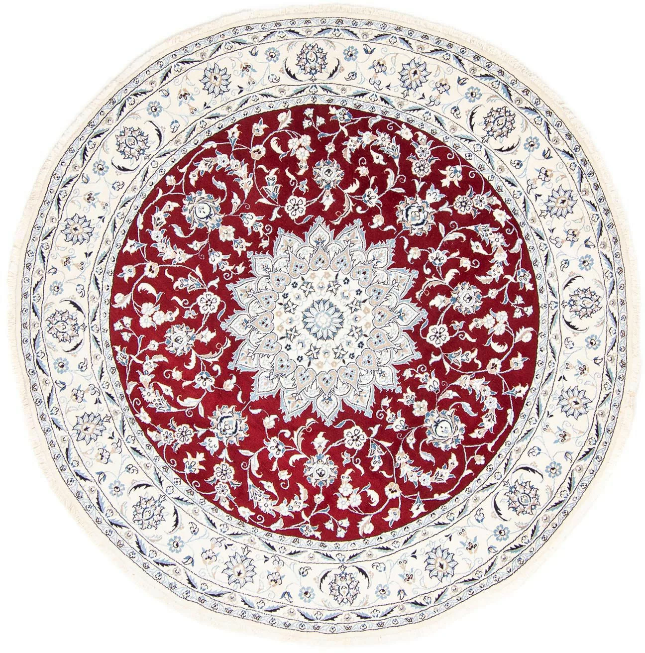 morgenland Orientteppich »Perser - Nain rund - 250 x 250 cm - dunkelrot«, r günstig online kaufen