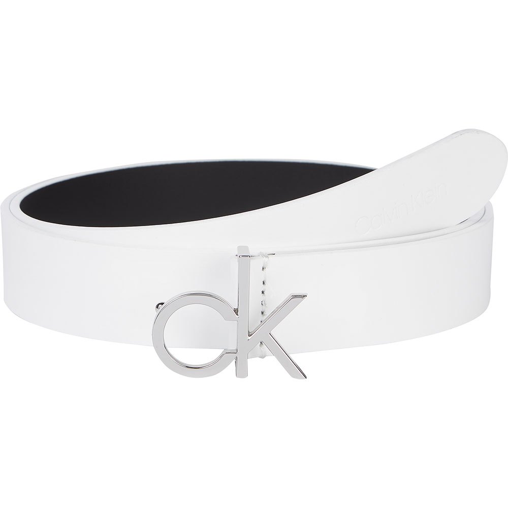 Calvin Klein Accessories Logo 30mm Gürtel 85 cm Ck White günstig online kaufen