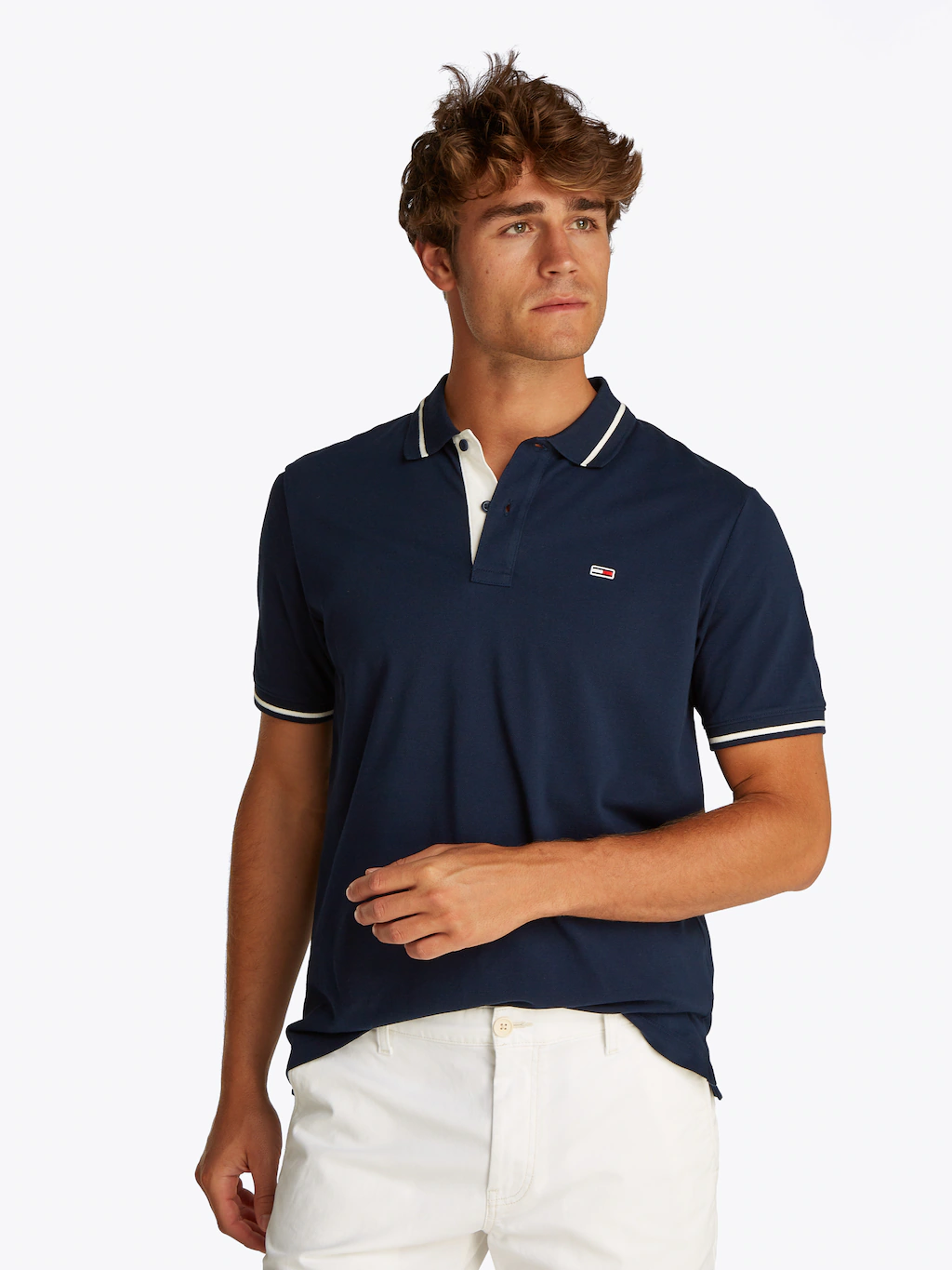 Tommy Jeans Poloshirt "TJM REG TIPPED POLO", mit Streifendetails günstig online kaufen