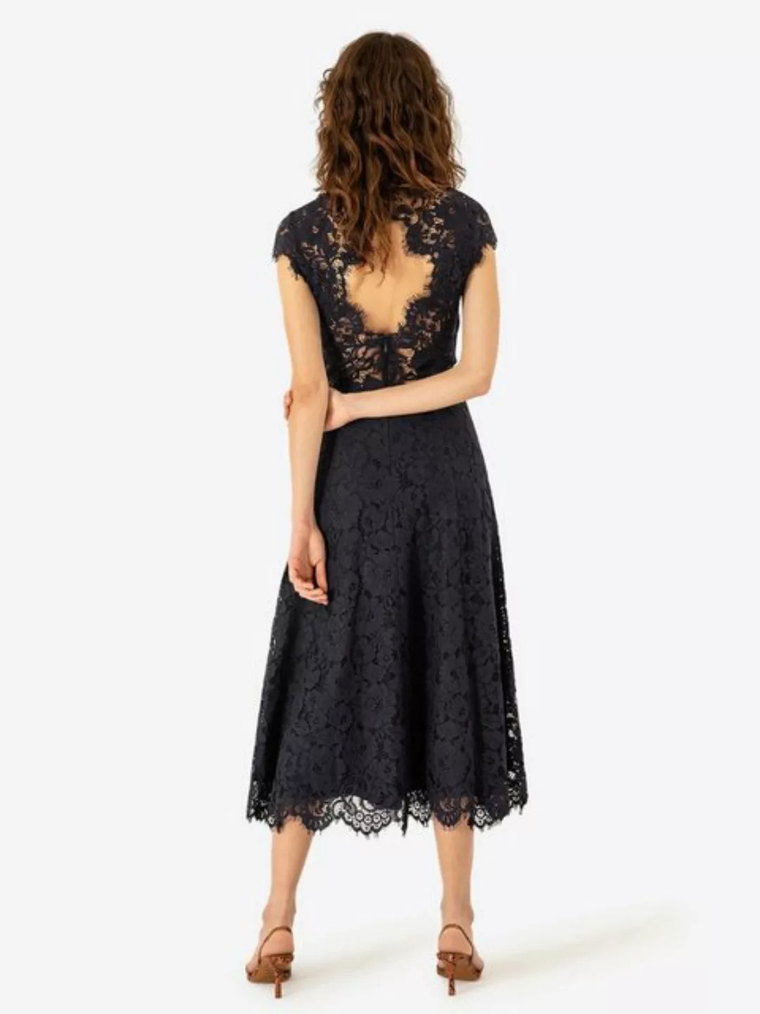 IVY & OAK Spitzenkleid navy blue Sommerkleid Taillierter Schnitt, mit Unter günstig online kaufen