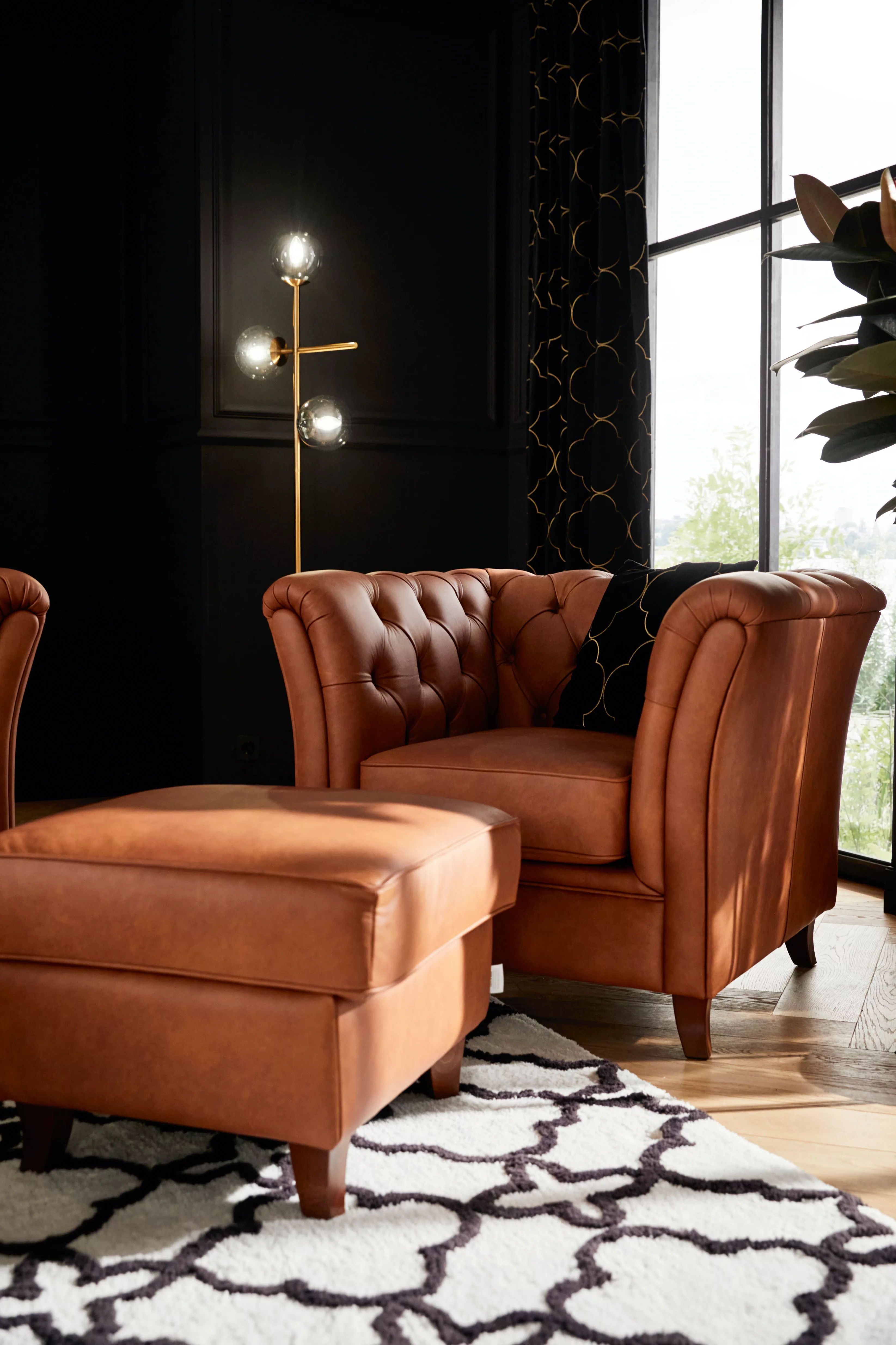 Home affaire Chesterfield-Sessel "Reims Cocktailsessel, Sessel", mit echter günstig online kaufen