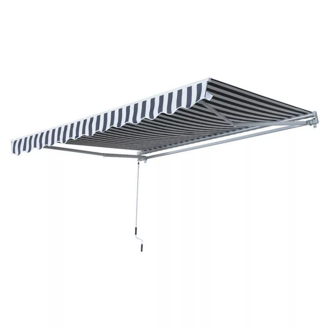 Gelenkarmmarkise grau B/H/L: ca. 350x0,3x250 cm günstig online kaufen