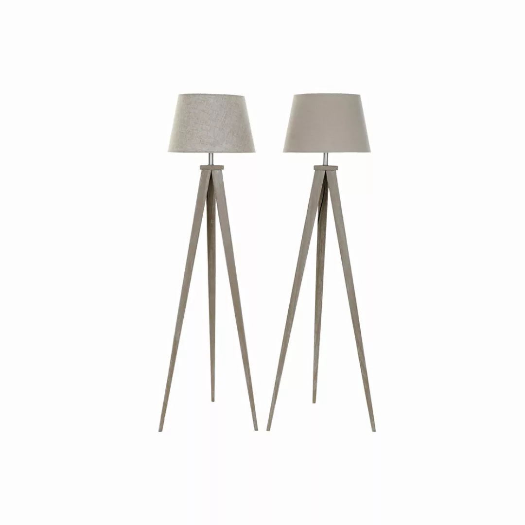 Stehlampe Dkd Home Decor Beige Metall Leinen Creme Stativ Kiefer (40 X 40 X günstig online kaufen