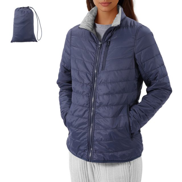 JEMIDI Sakko Damen Steppjacke leicht - Puffer Jacket - Jacke S blau grau (1 günstig online kaufen