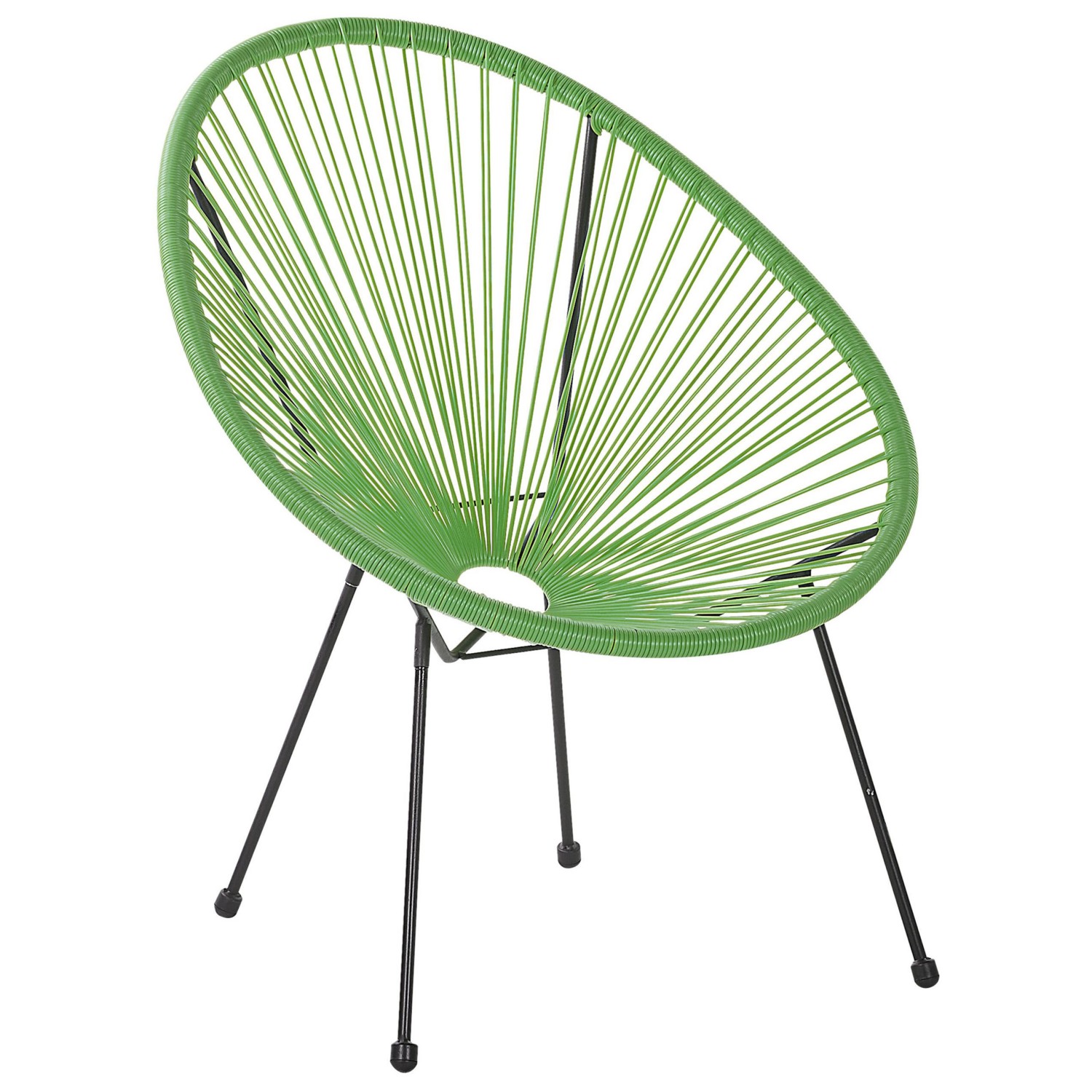 Beliani Cocktailsessel Grün Schwarz 90x70x87 günstig online kaufen