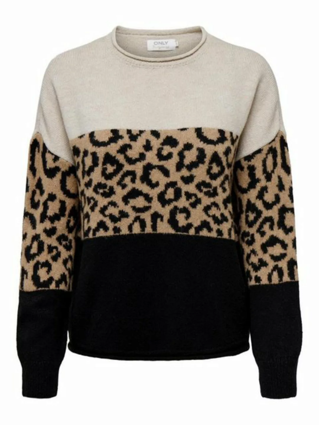 ONLY Sweatshirt ONLJADE ANIMAL LS O-NECK NCA KNT günstig online kaufen